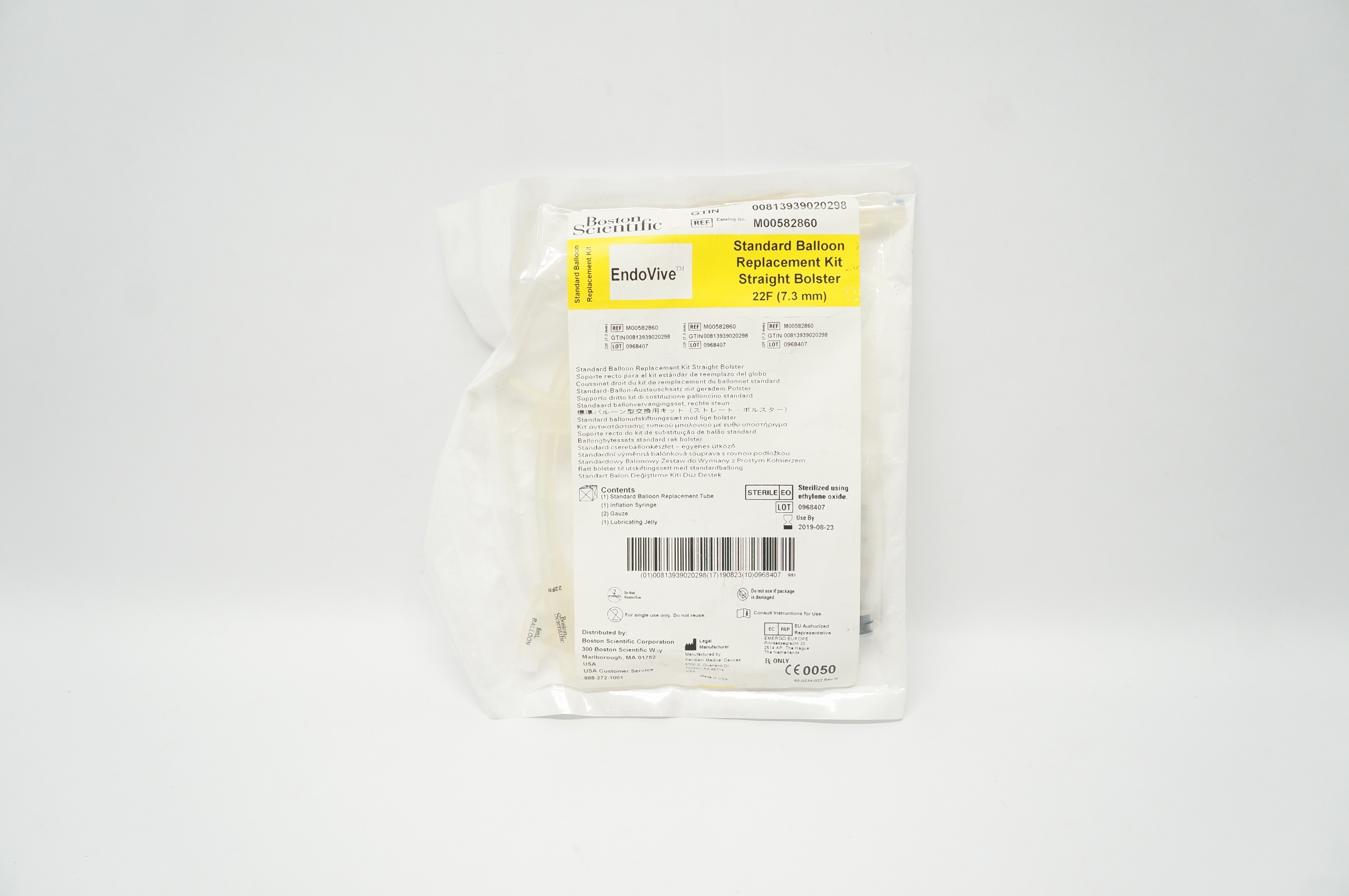 Boston Scientific M00582860 EndoVive Standard Balloon Replacement Kit 22F (x)