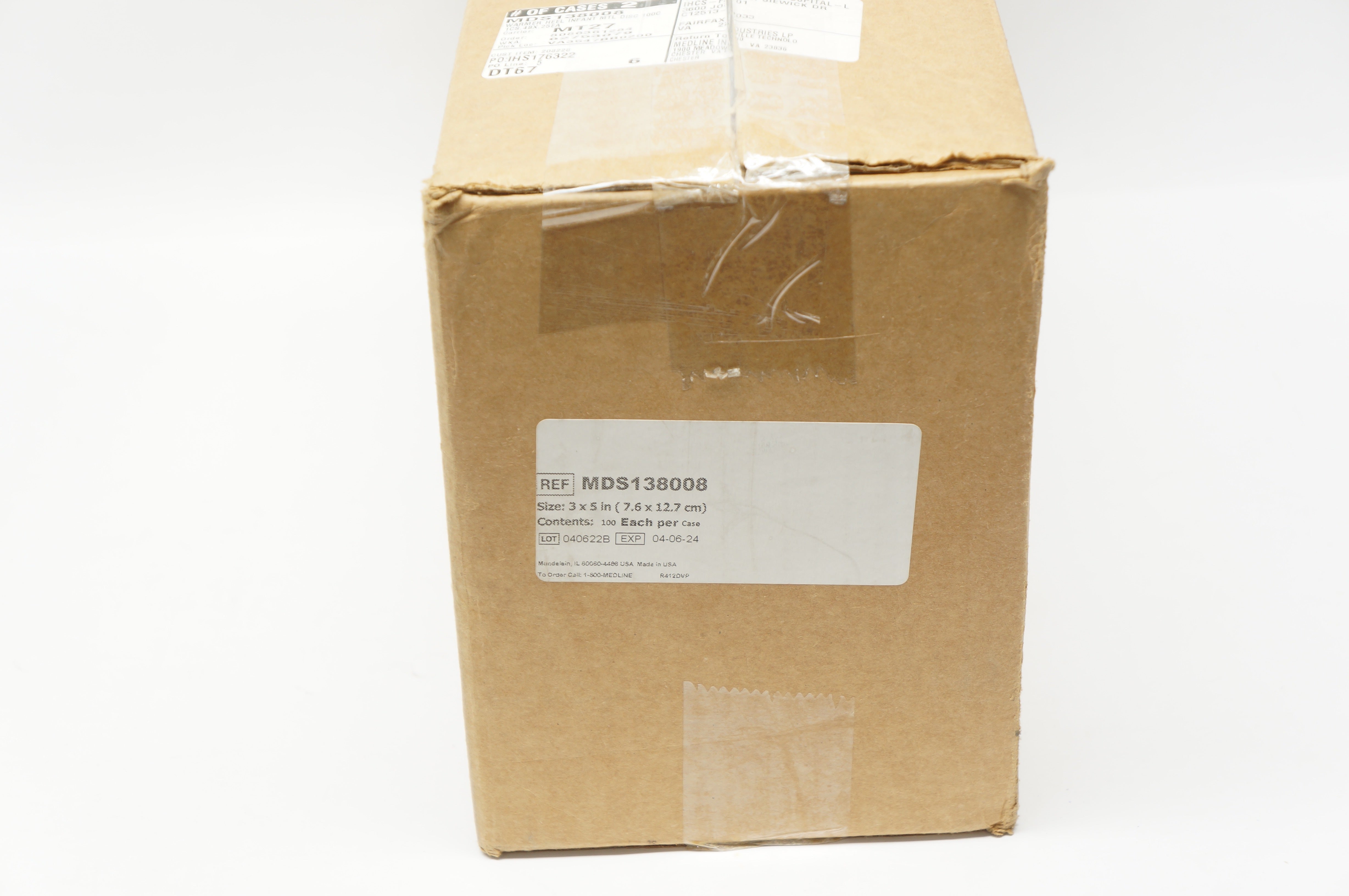 Medline MDS138008 Infant Heel Warmer 3inch x 5inch - Case of 100