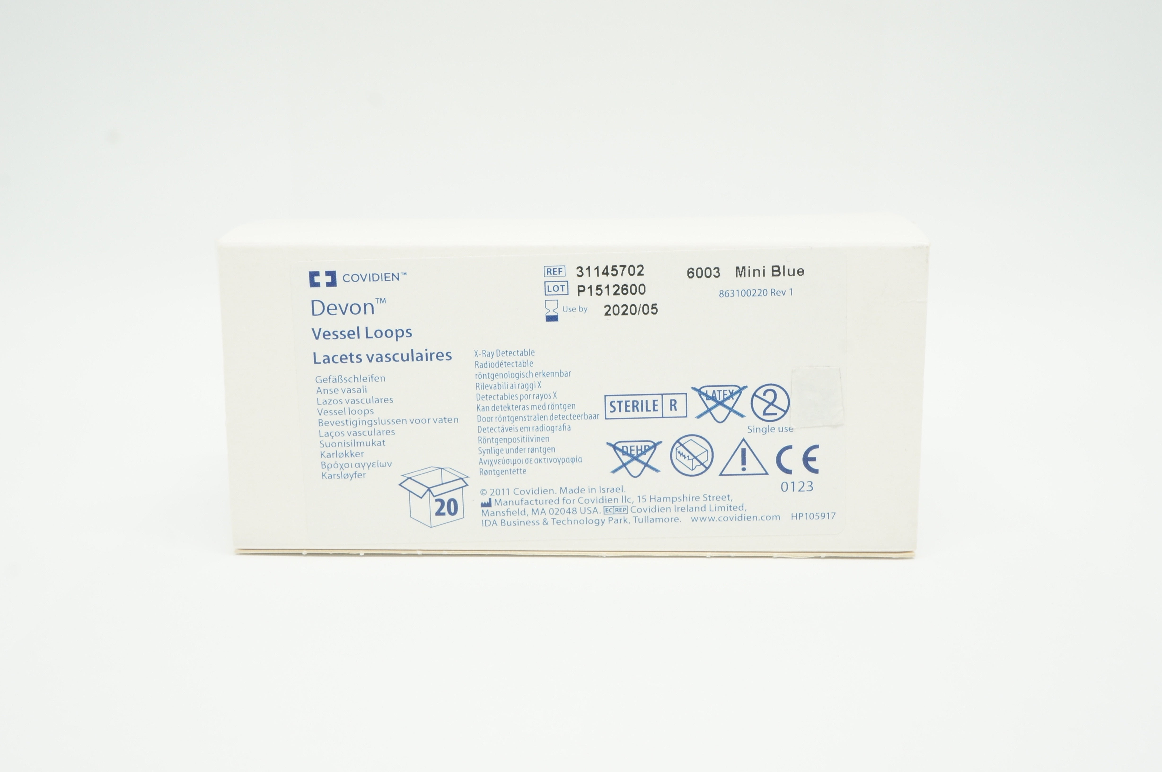 Covidien 31145702 Devon Vessel Loops (x) -  Box of 20