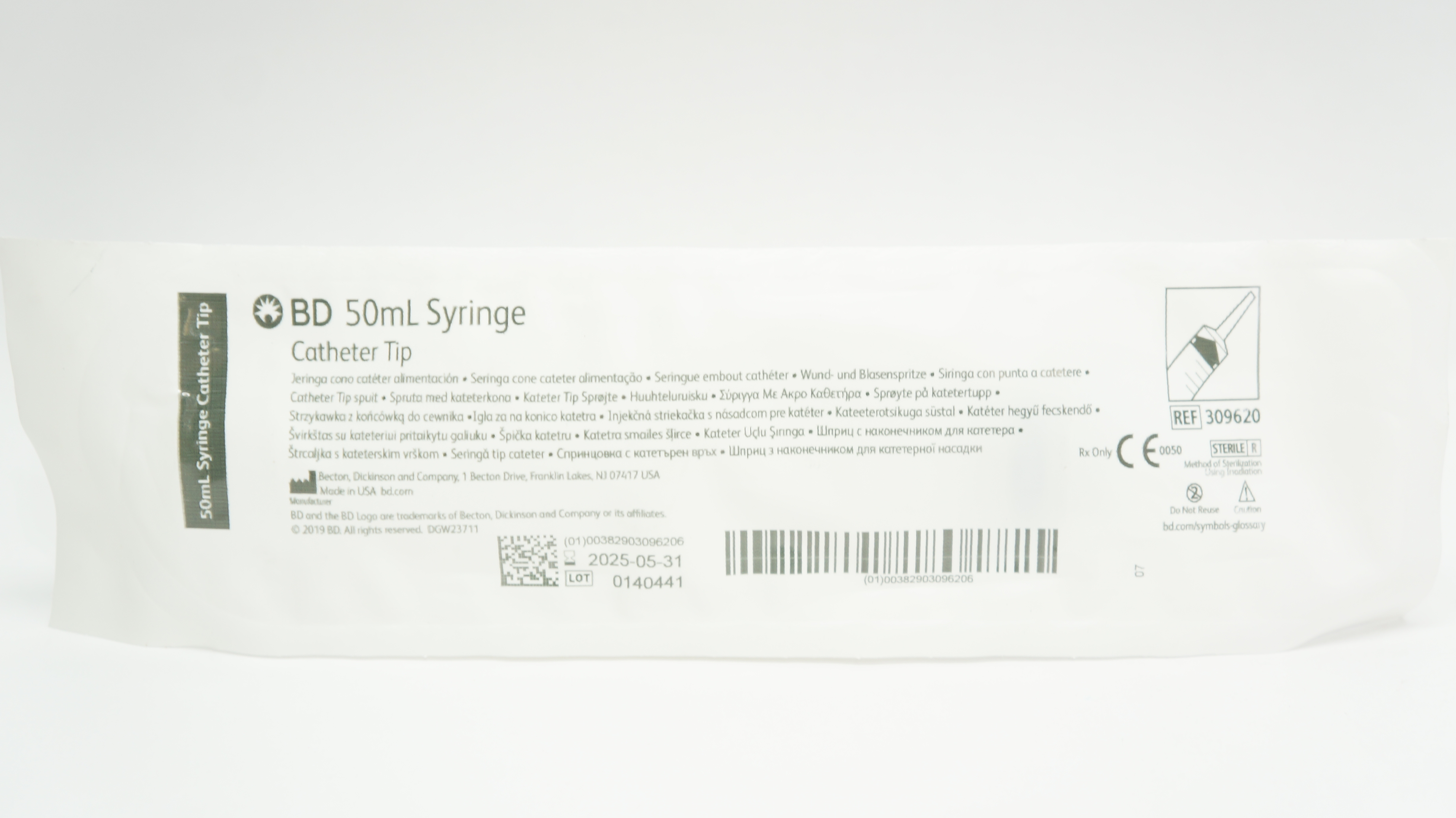 BD 309620 60ml Syringe Cath. Tip