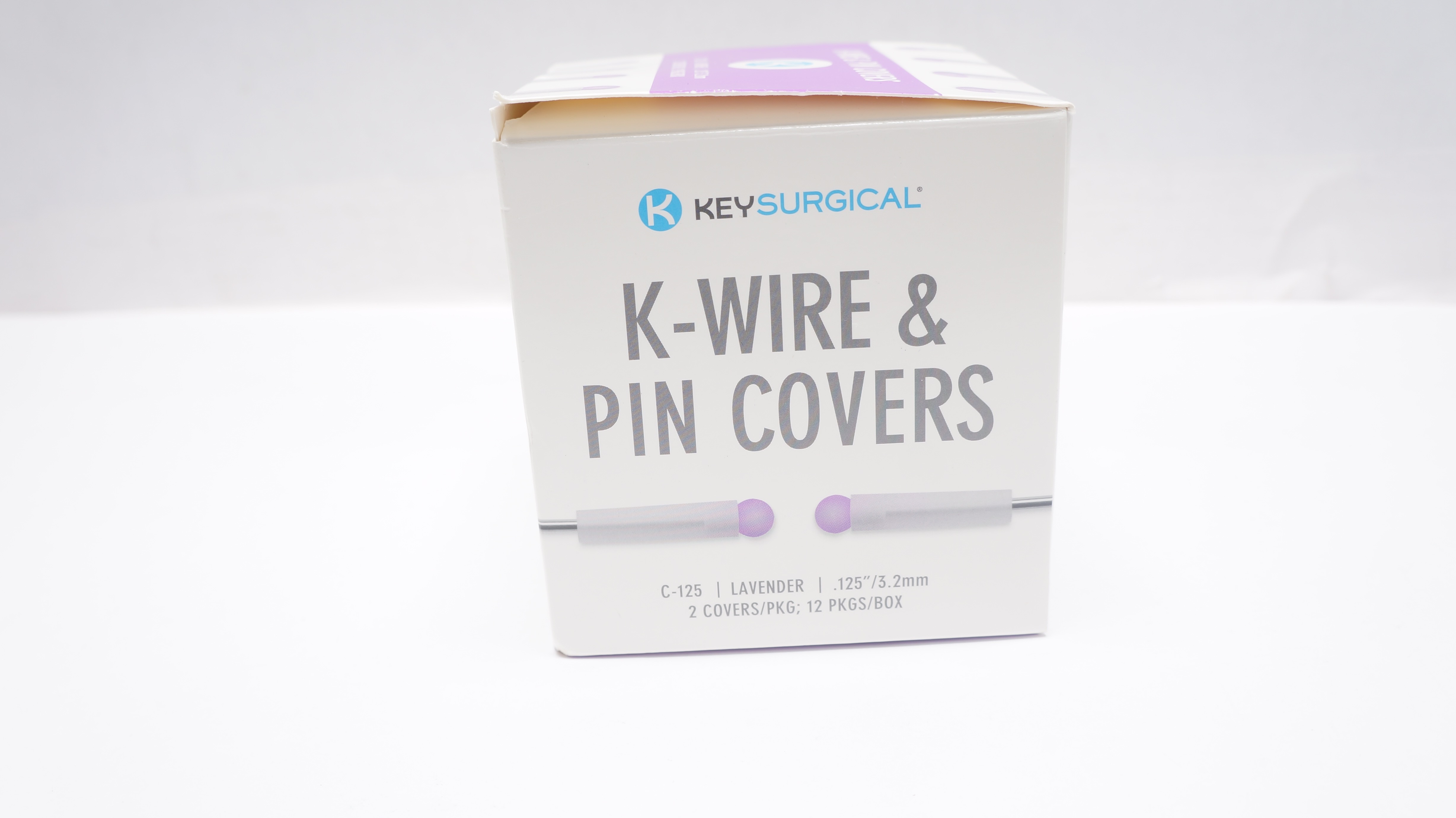 KEY Surgical C-125 K-Wire & Pin Covers .125inch - Box of 12