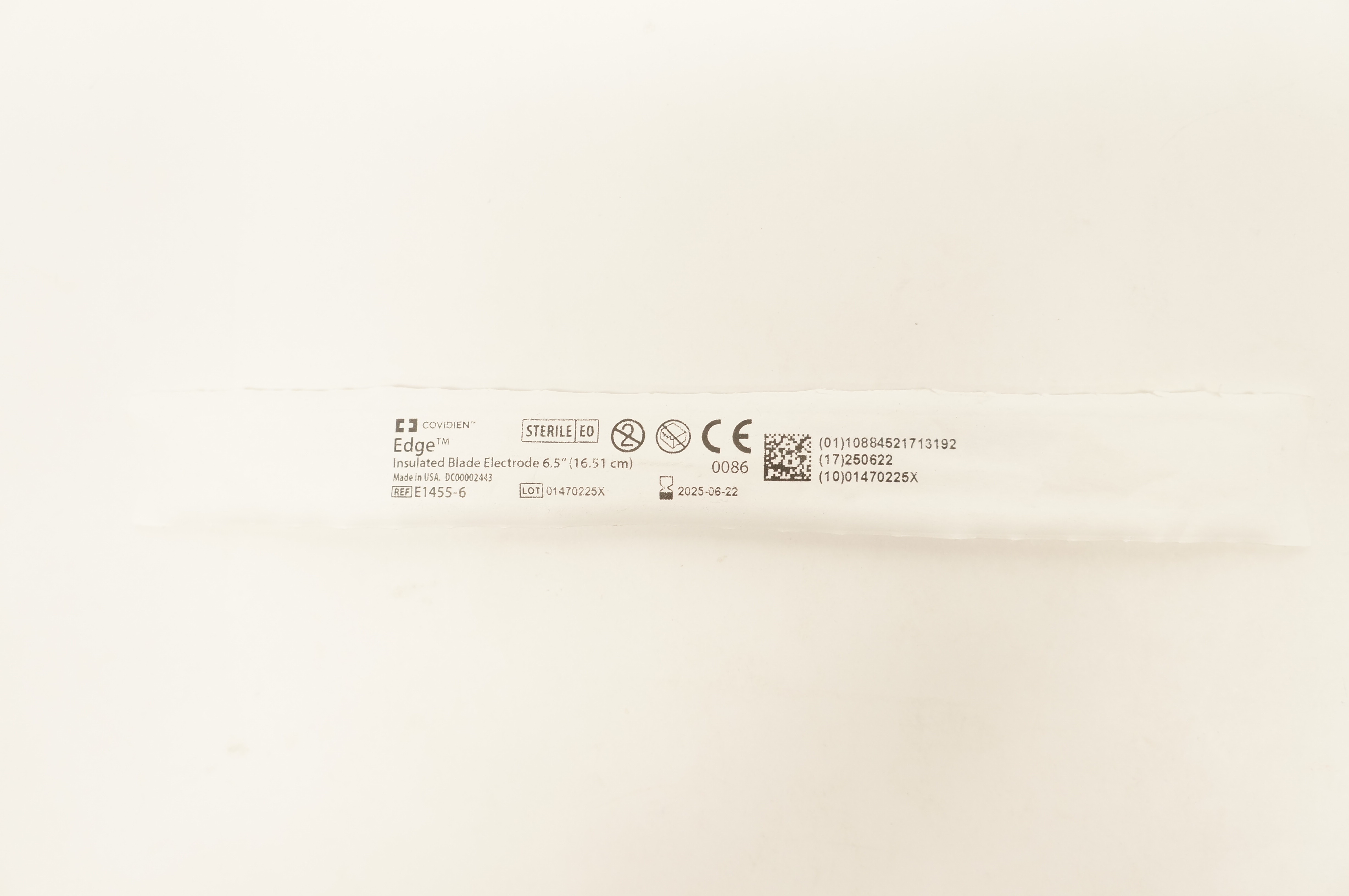Covidien E1455-6 Edge Insulated Blade Electrode 6.5inch