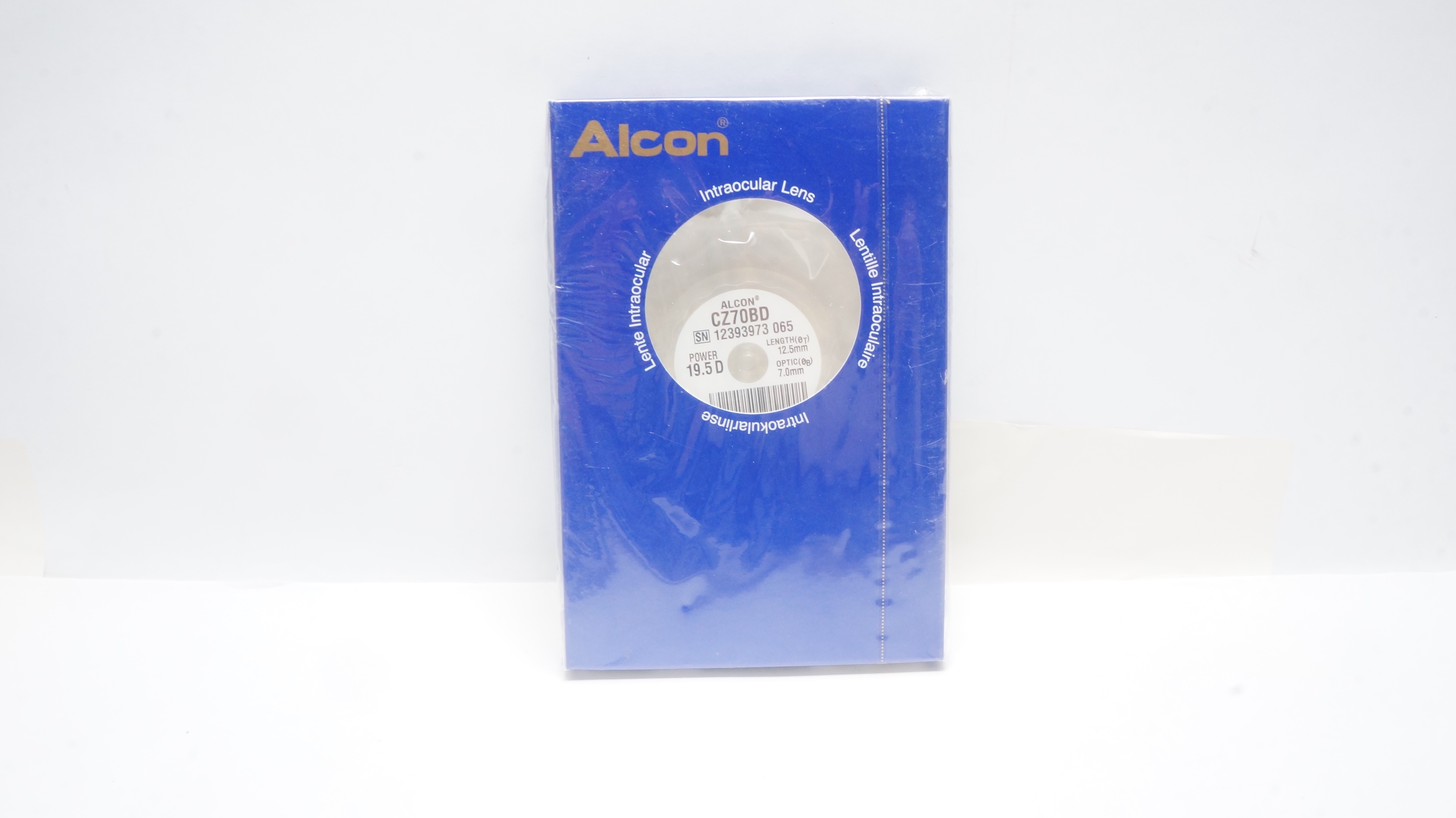 Alcon CZ70BD Intraocular Lens 19.5D, Length 12.5mm, Optic 7.0mm (x)
