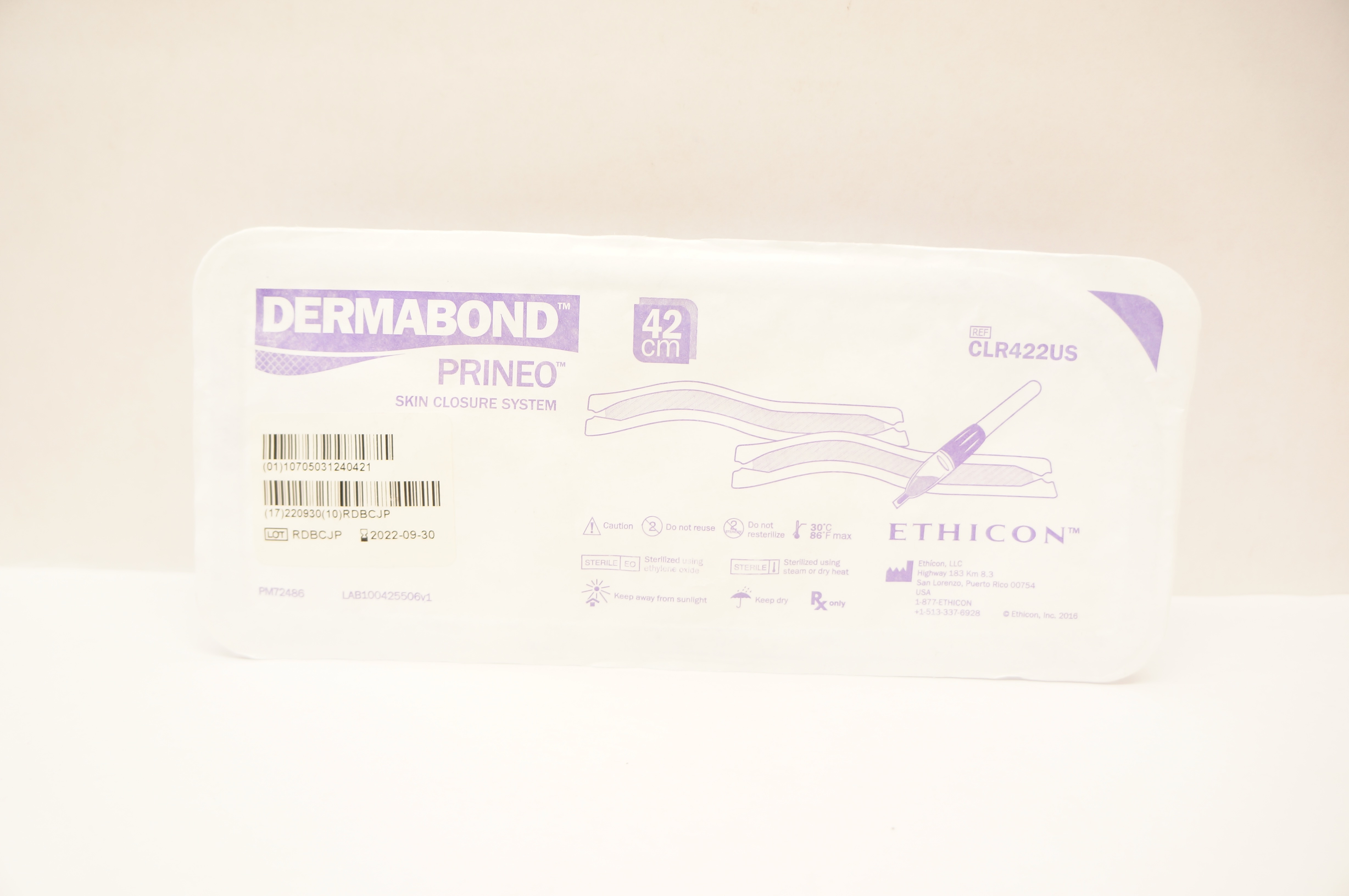 Ethicon CLR422US Dermabond Prineo Skin Closure System 42cm (x)
