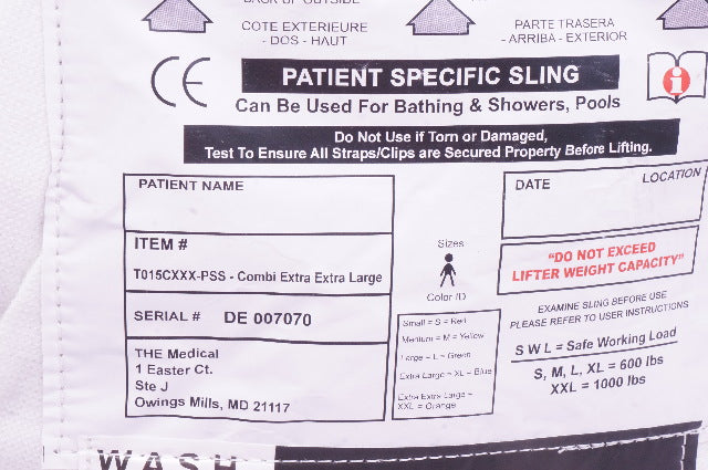 The Medical DE 007070 Patient Specific Sling