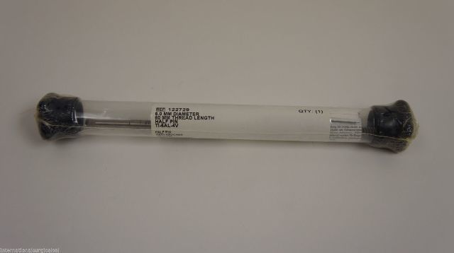 Smith&Nephew 122729 Half Pin 6.0mm x 60mm Thread