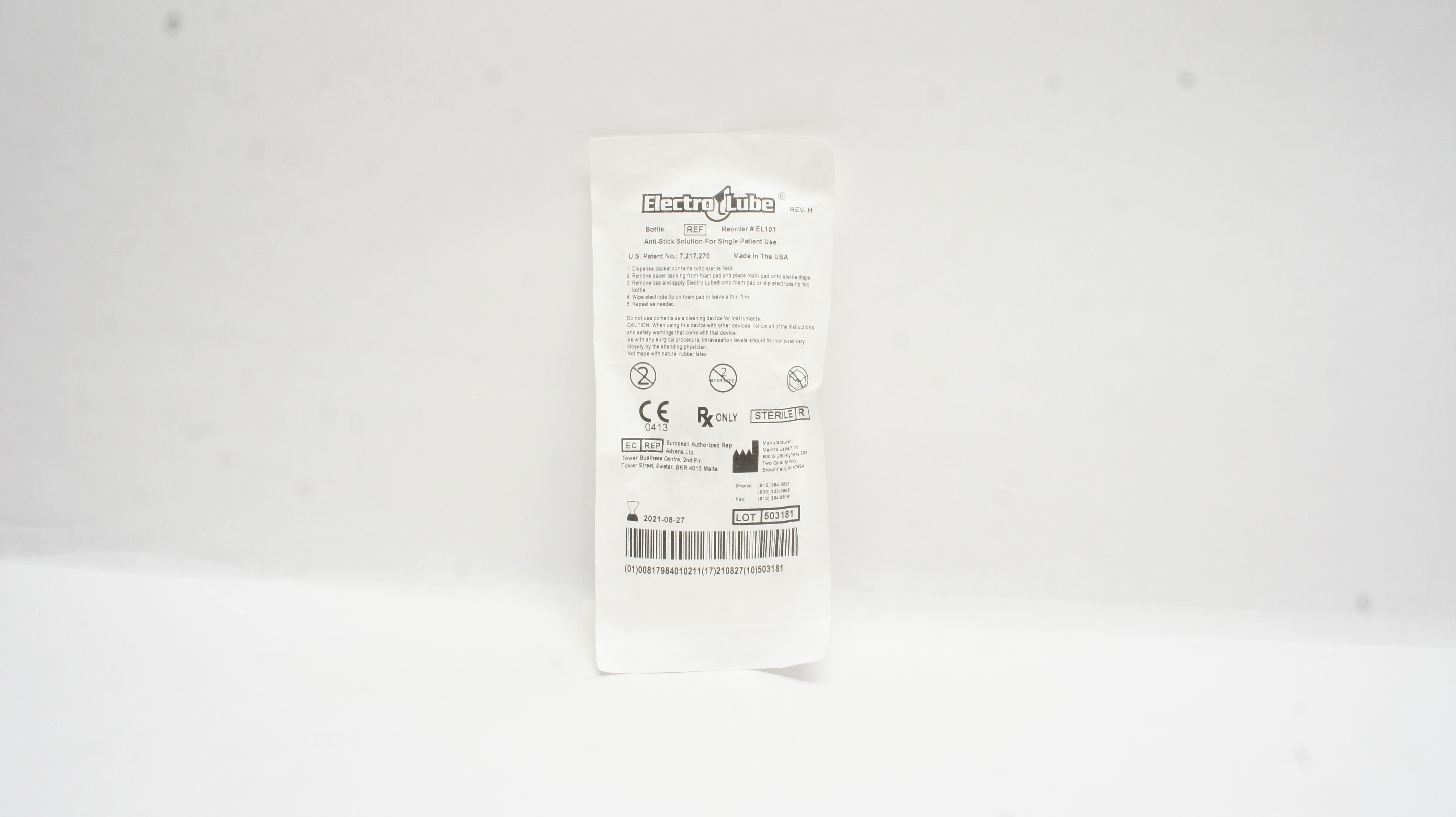 Mectra Labs EL101 Electro Lube Anti-Stick Solution (x)