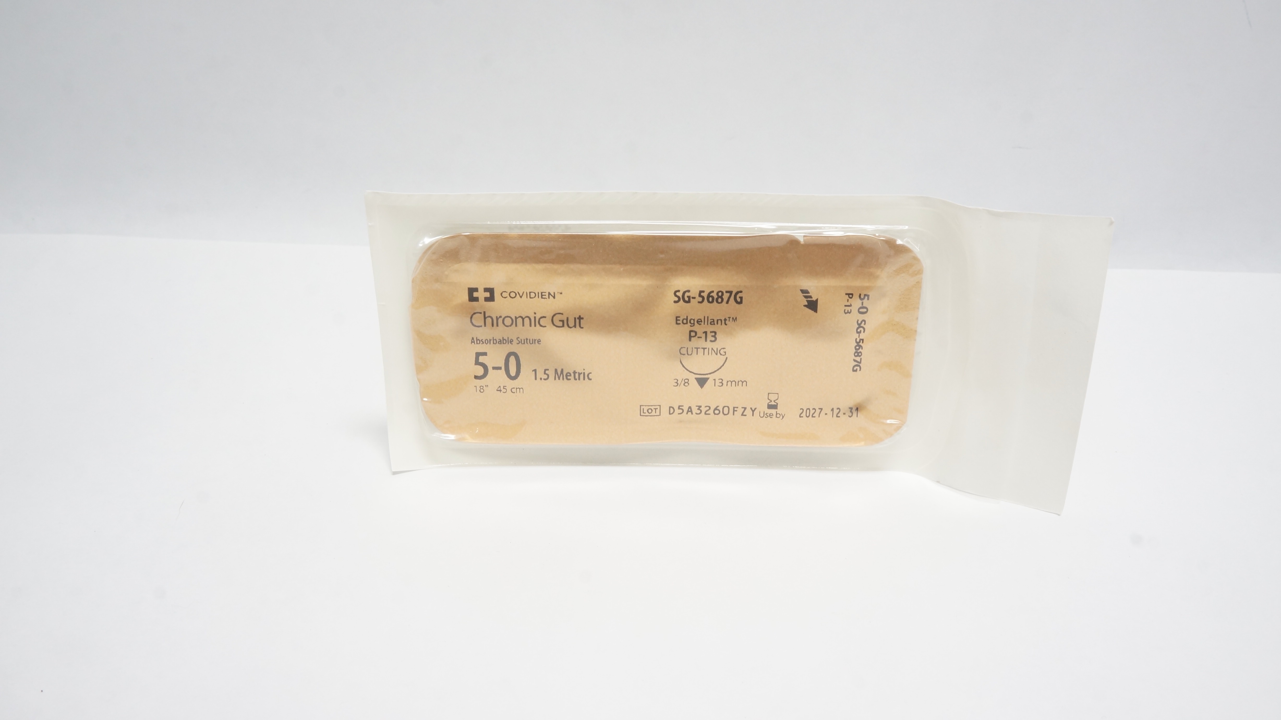 Covidien SG-5687G Chromic Gut, P-13, Absorbable Stre 18