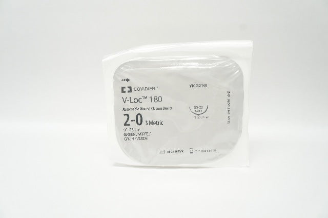 Covidien VLOCL2145 2-0 V-Loc 180 GS-22 Taper 1/2c 27mm 9 inch (x)