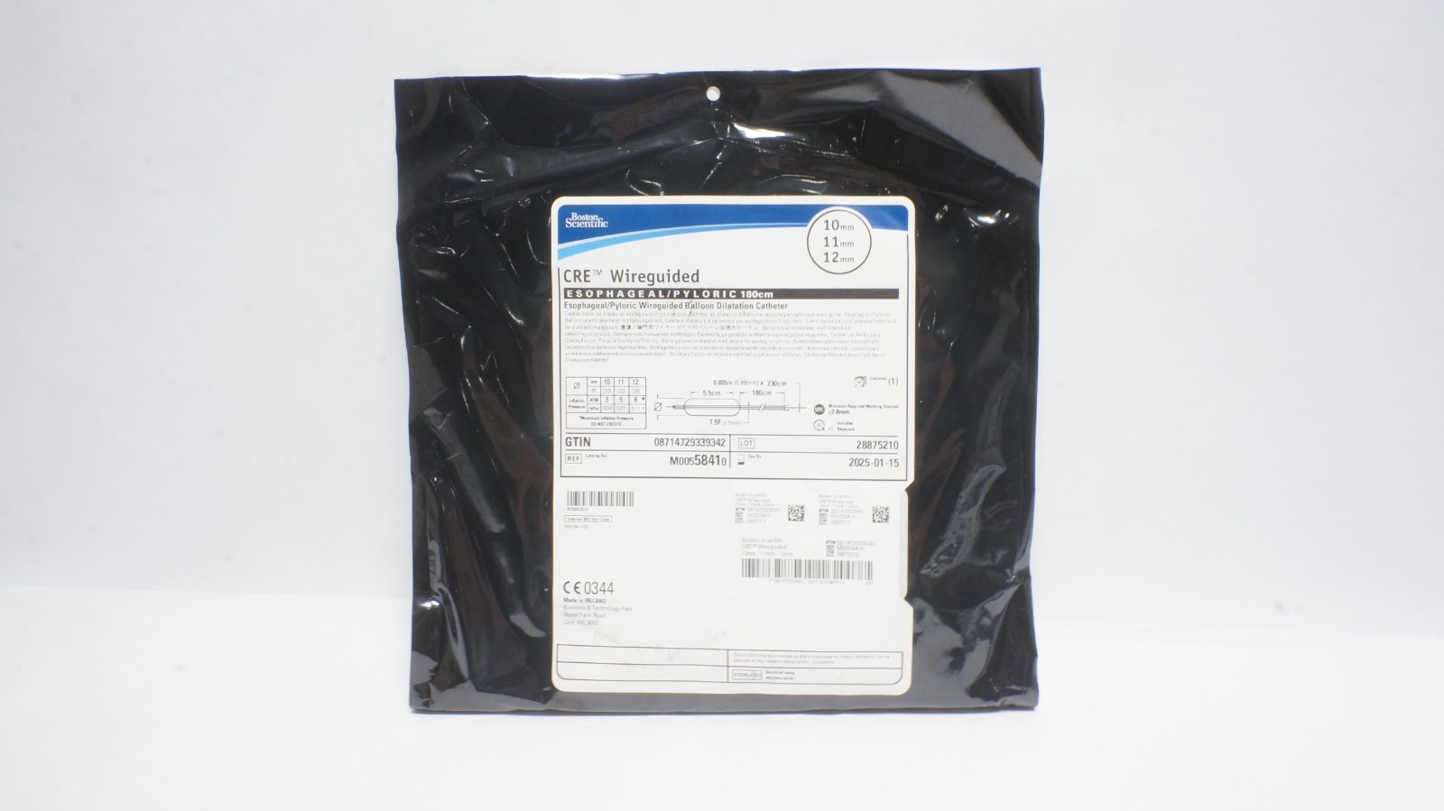 Boston Scientific M00558410 CRE Wireguided Catheter 10mm/11mm/12mm