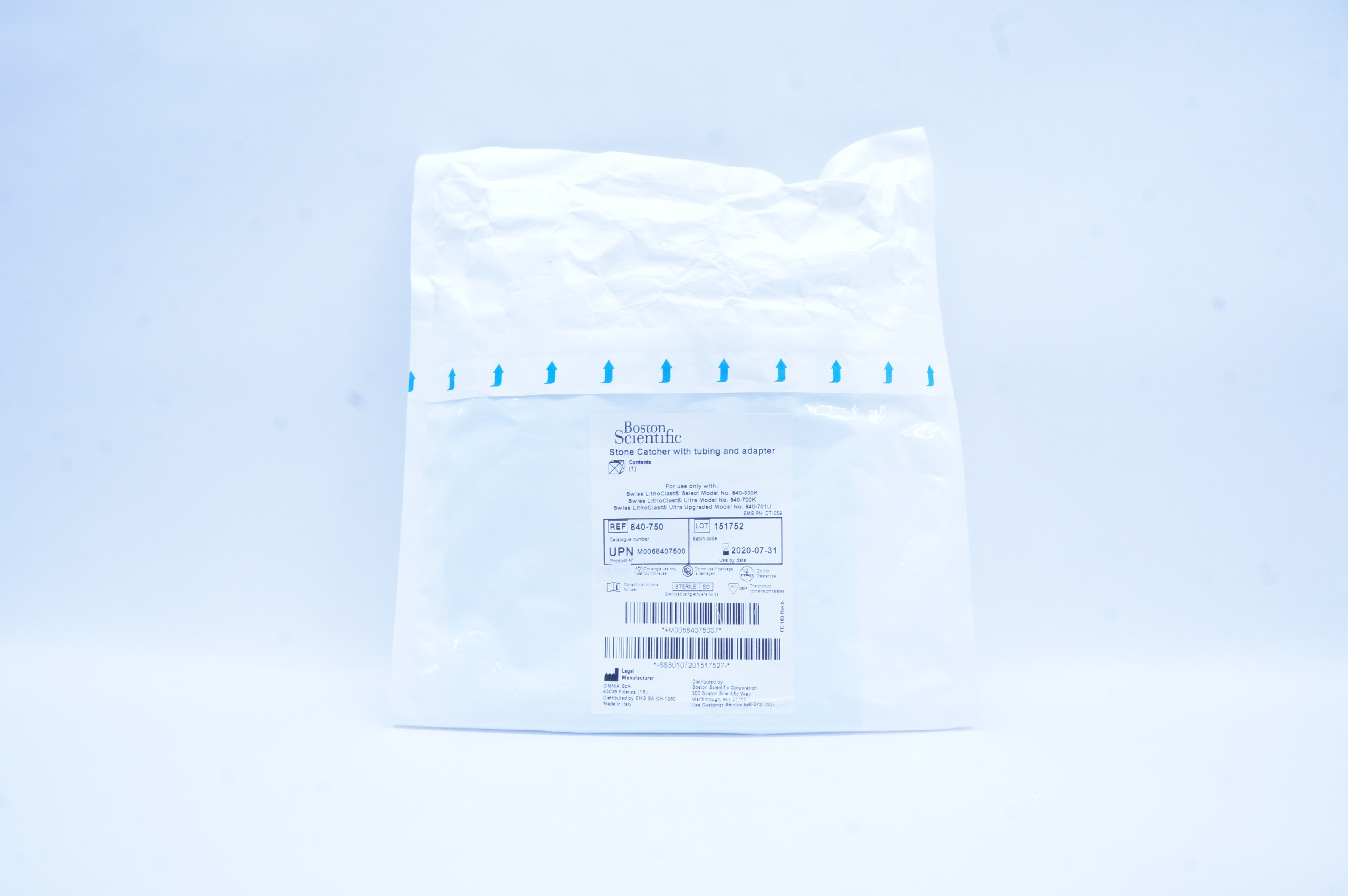 Boston Scientific 840-750 Omnia SpA Stone Catcher with Tubing and Adapter (x)