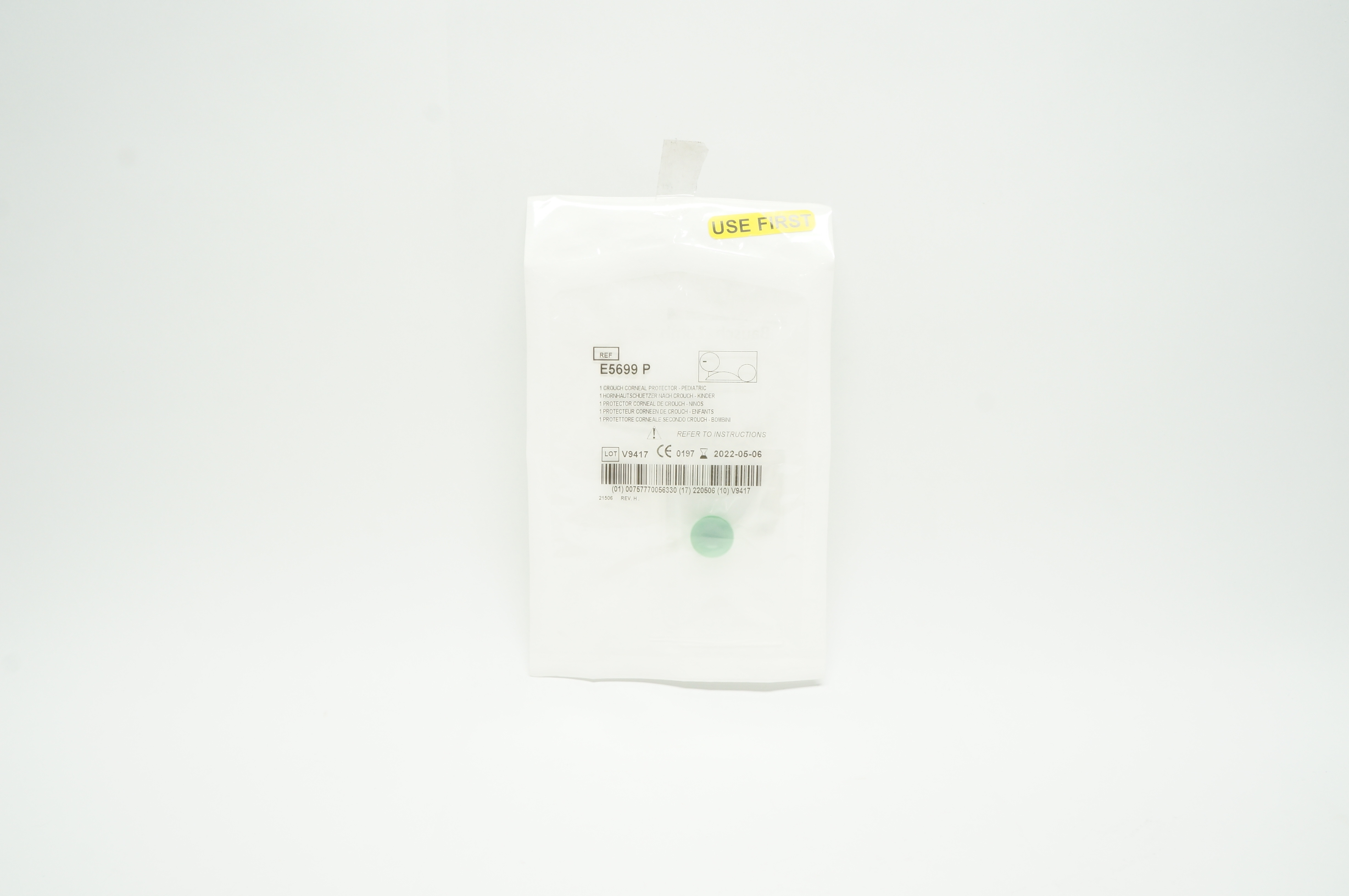 Baush&Lomb E5699P Crouch Corneal Protector - Pediatric
