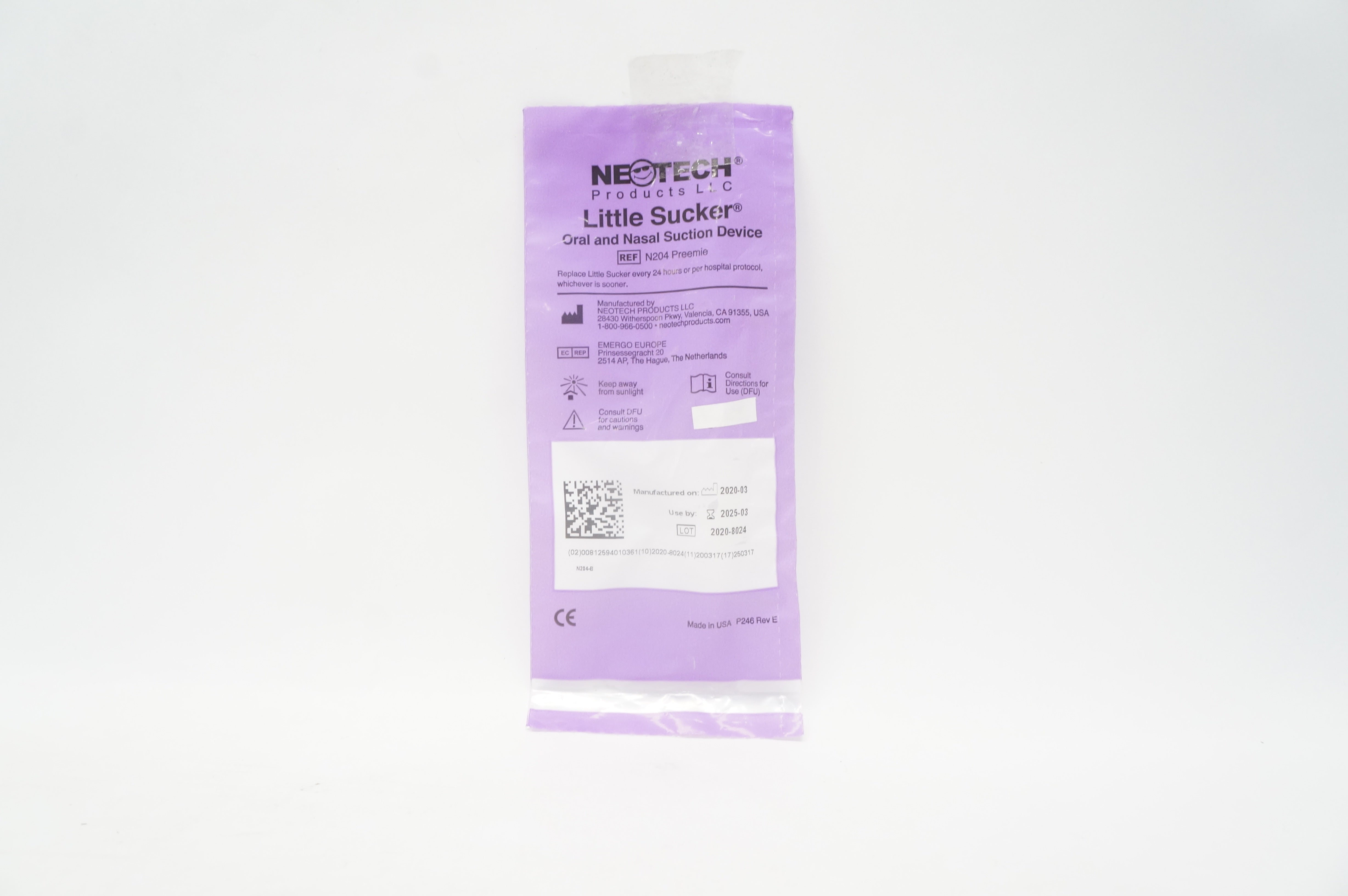 Neotech N204 Preemie Little Sucker Oral and Nasal Suction Device