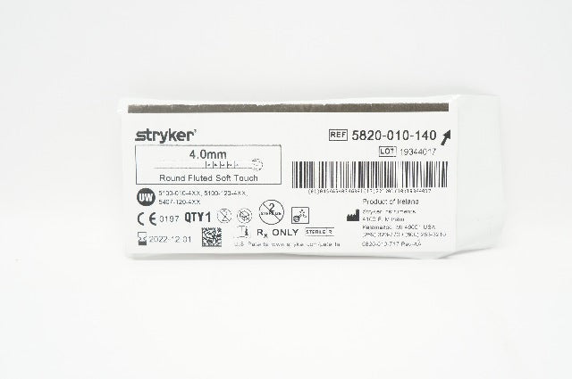 Stryker 5820-10-140 Round Fluted Bur Soft Touch 4.0mm