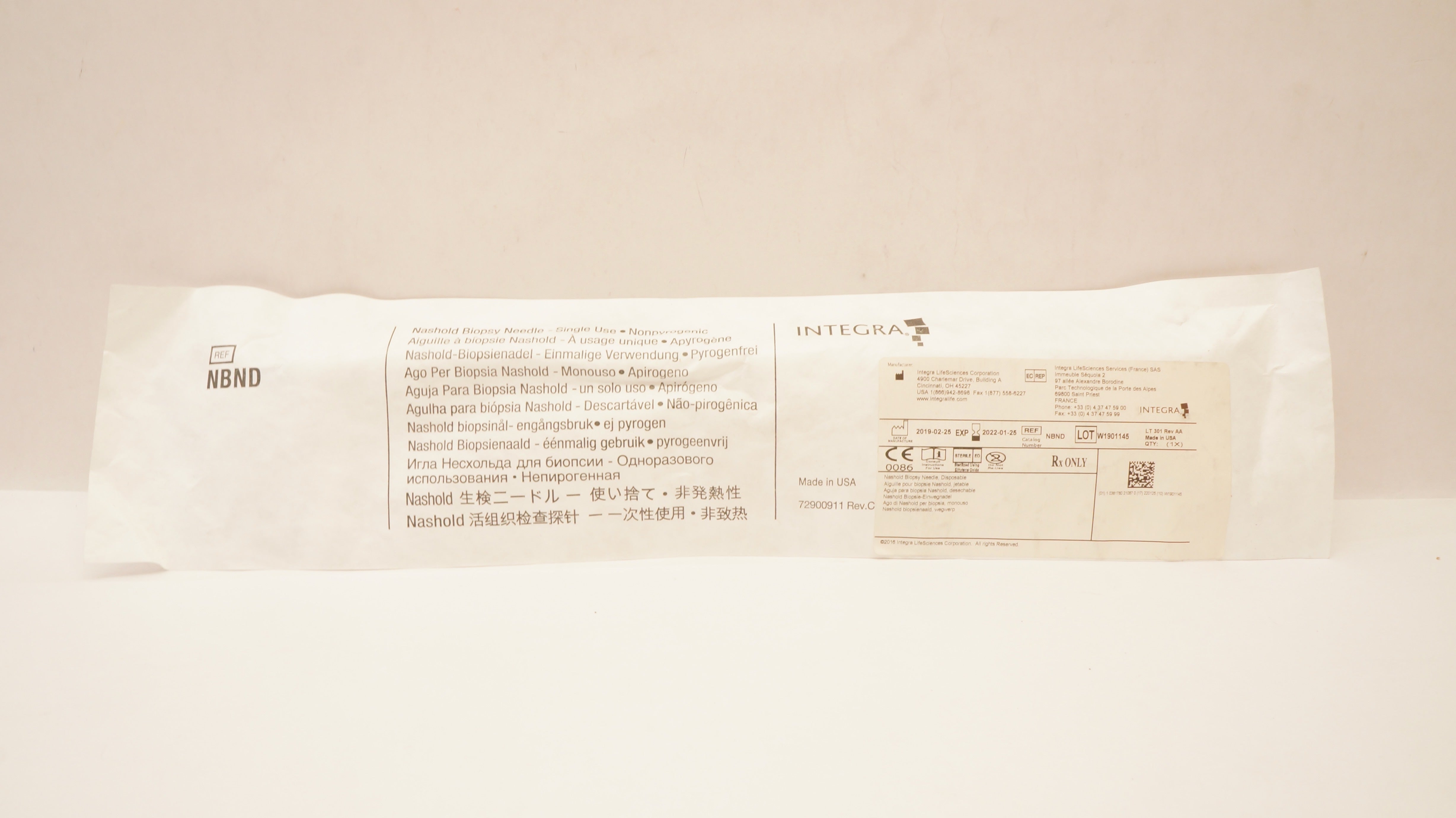 Integra NBND Radionics Nashold Biopsy Ndle Disposable (x)
