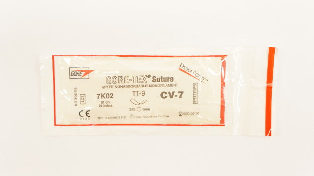 Gore 7K02 Gore Tex Stre ePTFE Monofilament CV-7 TT-9 3/8c 9mm 24inch (x)