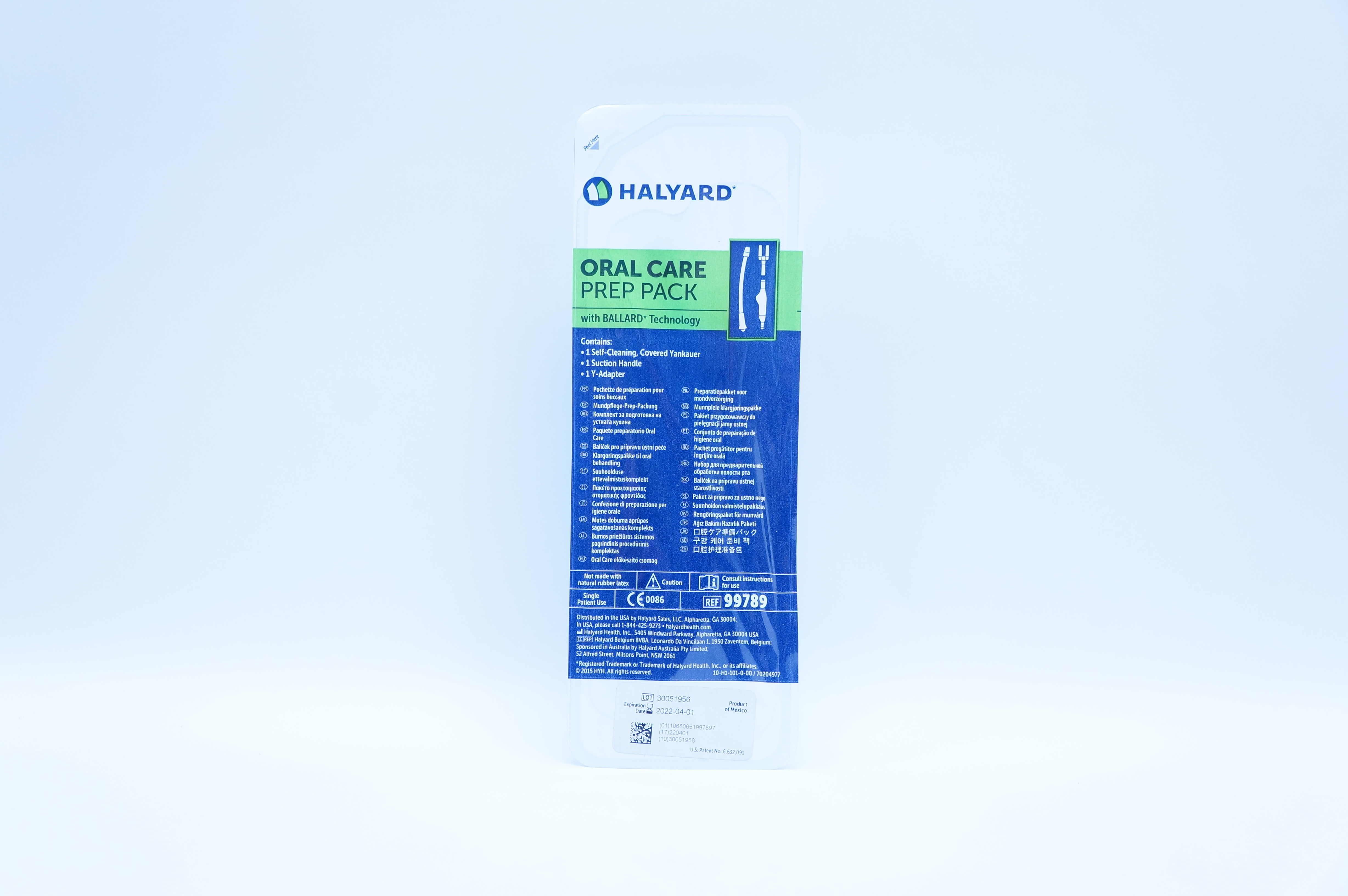 Halyard 99789 Oral Care Prep Pack with Ballard Technology