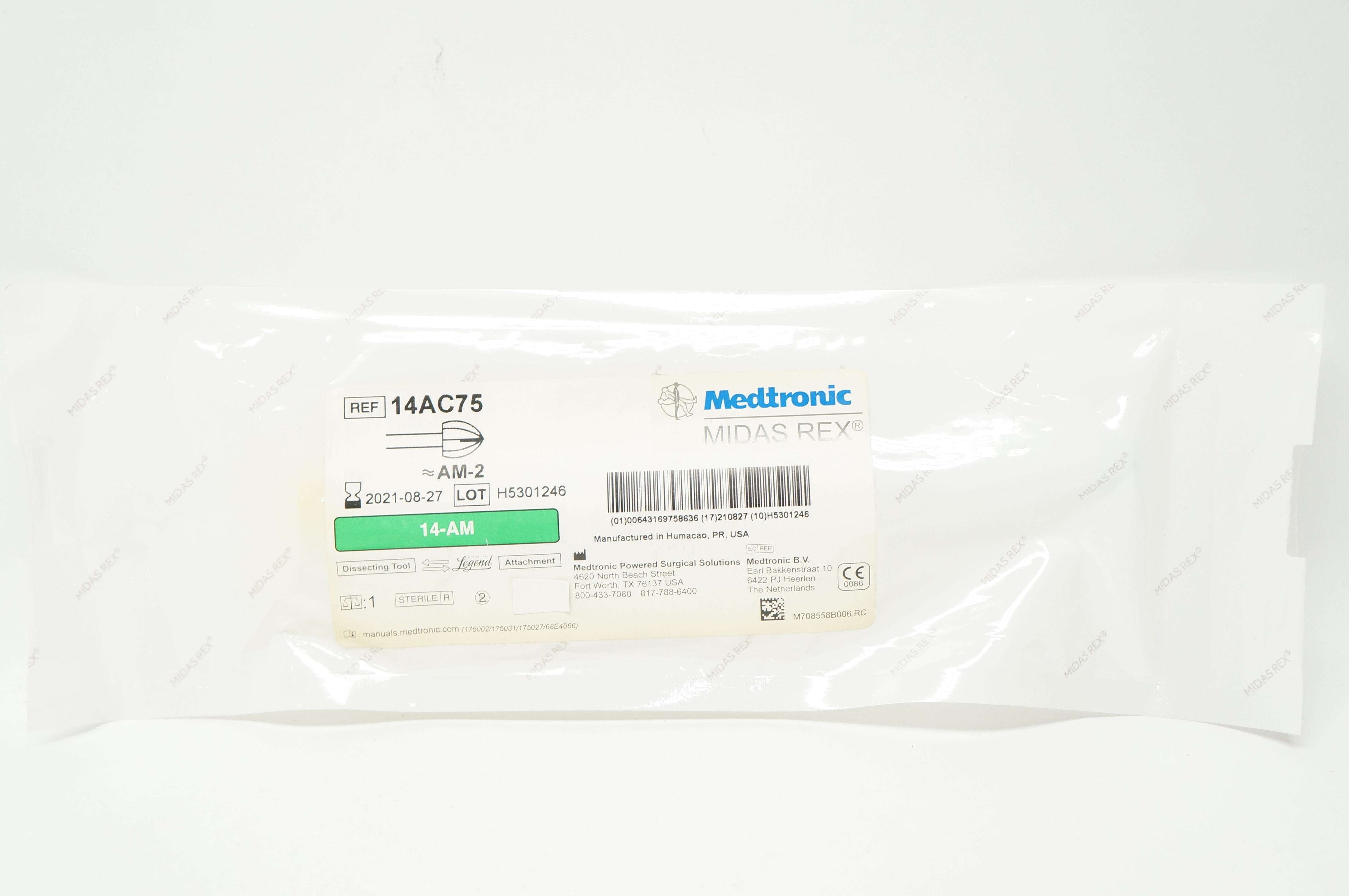 Medtronic 14AC75 Midas Rex ≈AM-2 14-AM Dissecting Tool (x)
