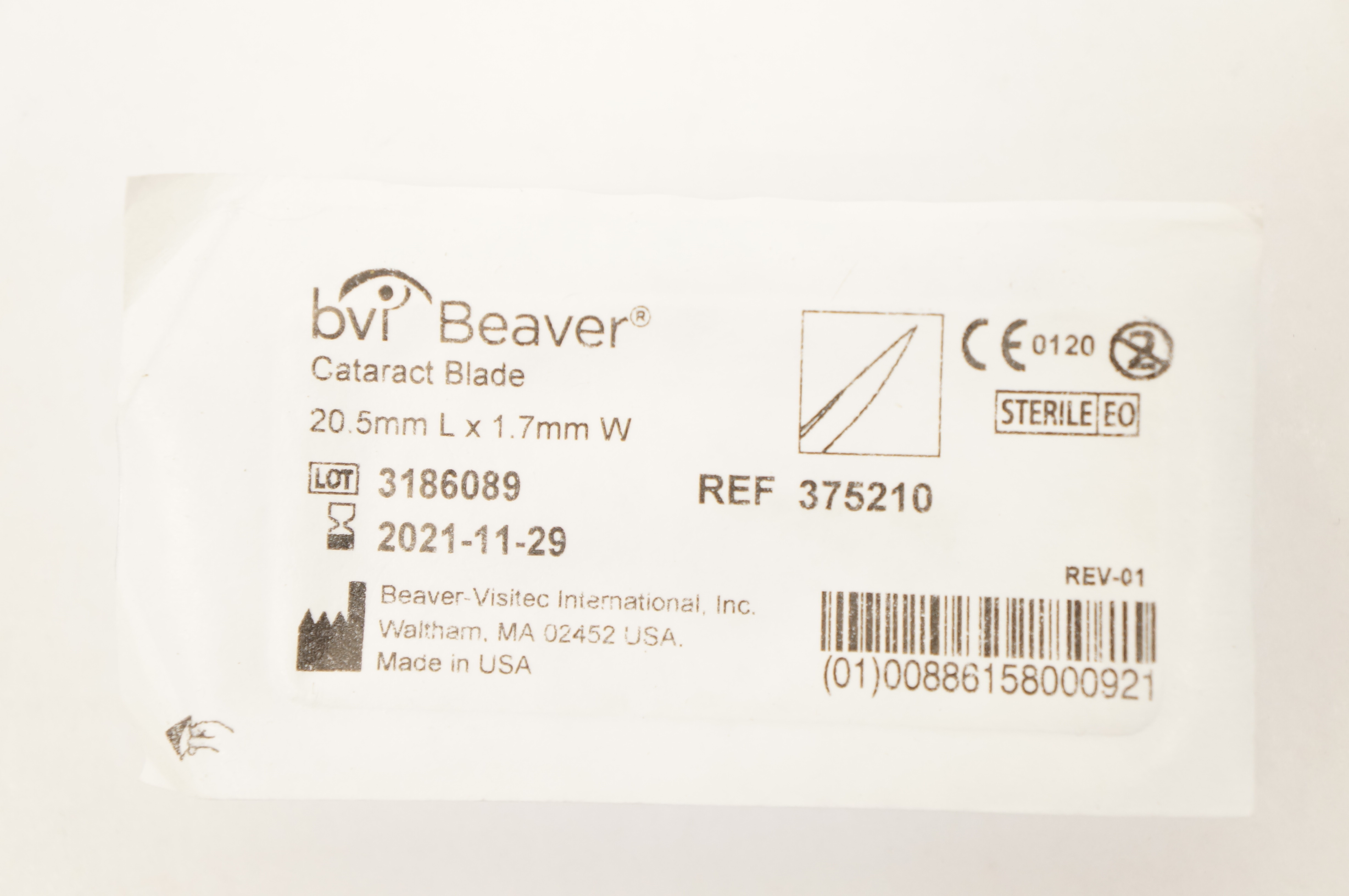 BVI Beaver 375210 Cataract Blade 20.5mm x 1.7mm (x)