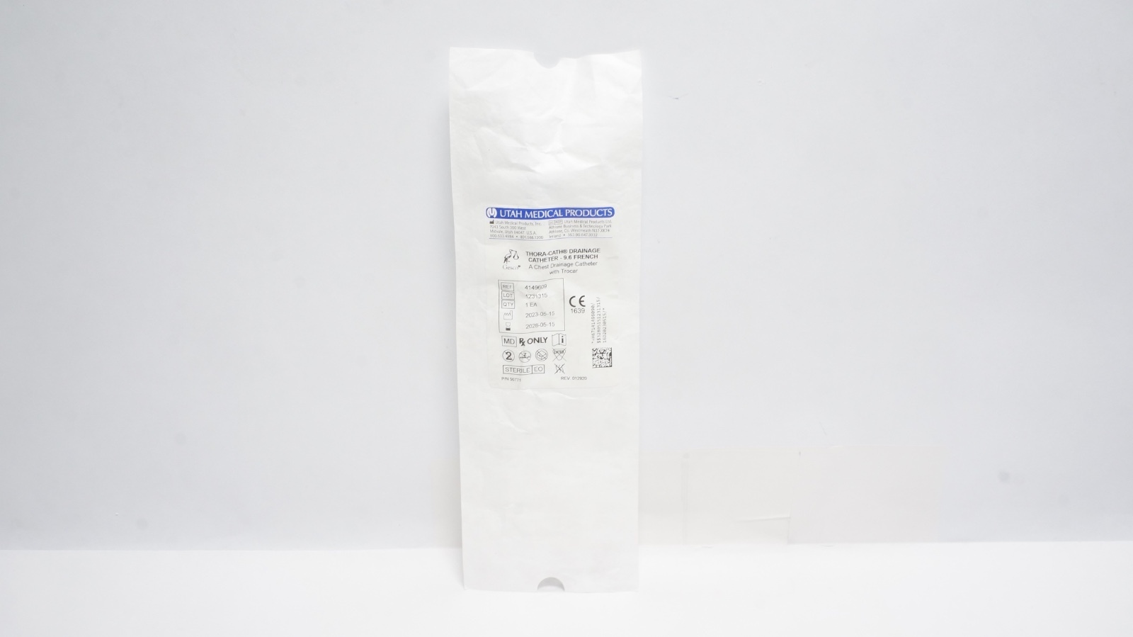 Utah Medical Products 4149609 THORA-CATH Drainage Catheter 9.6 French