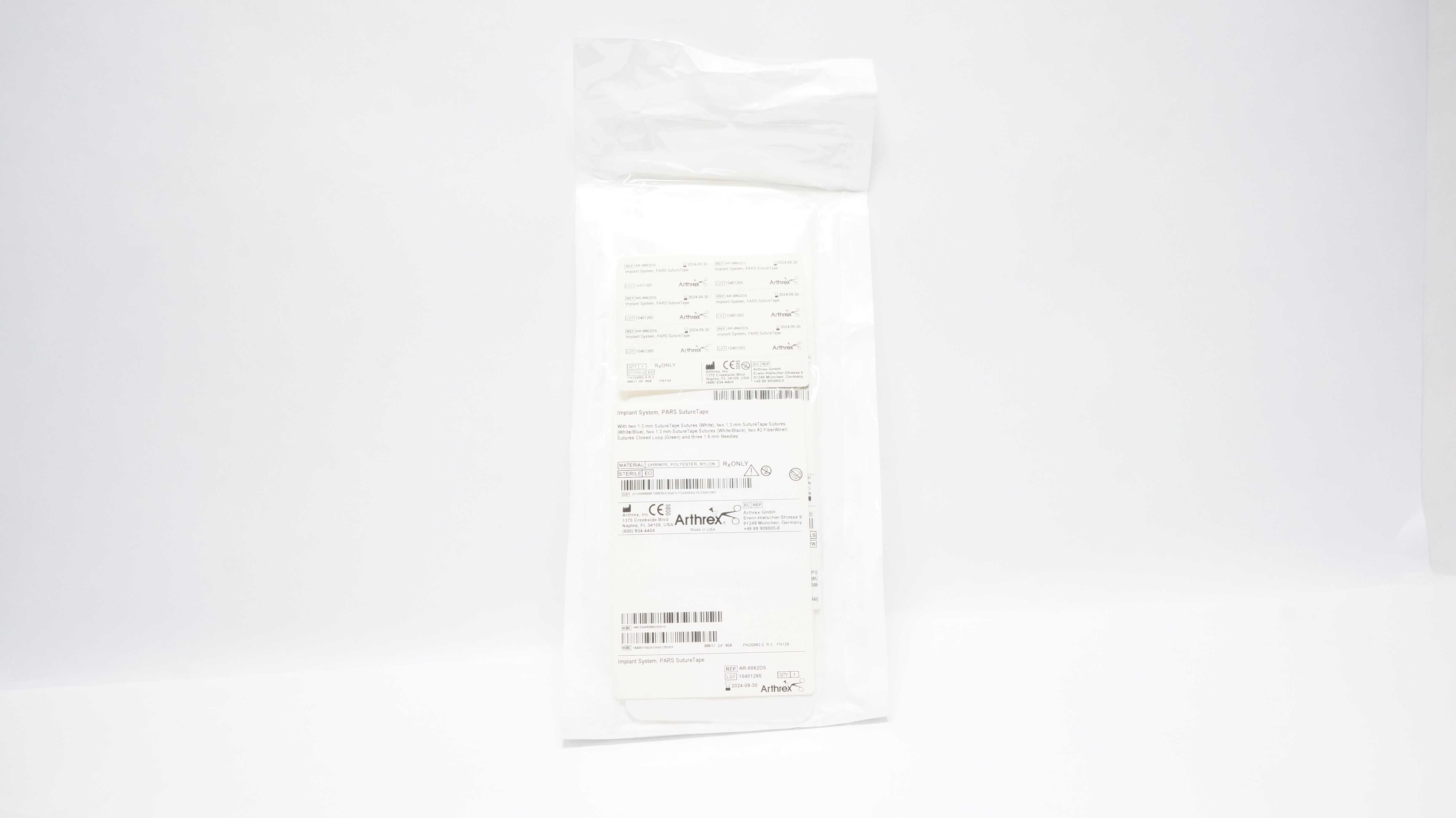 Arthrex AR-8862DS Implant System, PARS Suture Tape (x)