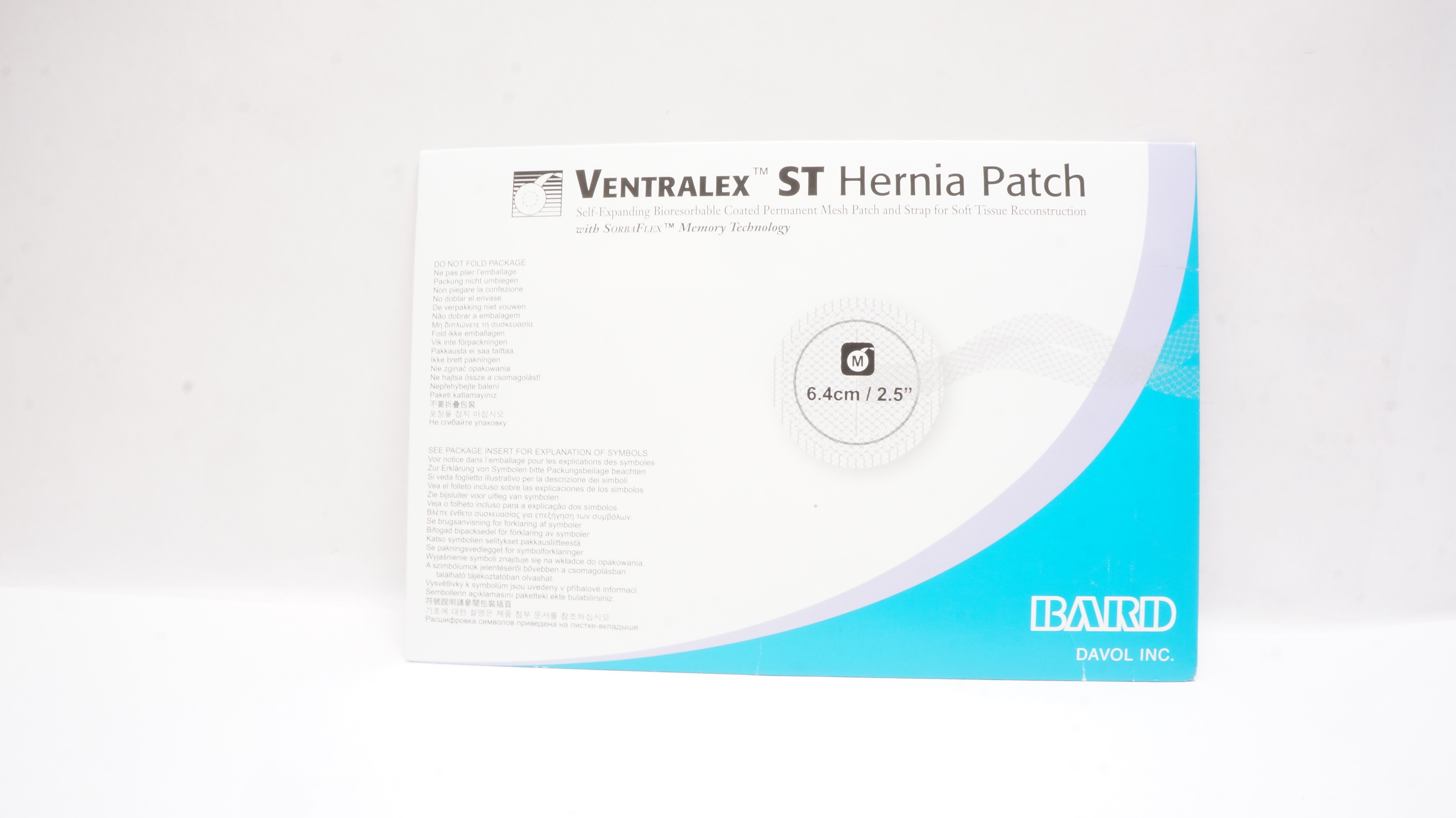 Bard 5950008 Ventralex ST Hernia Patch Medium Circle with Strap 2.5inch (x)