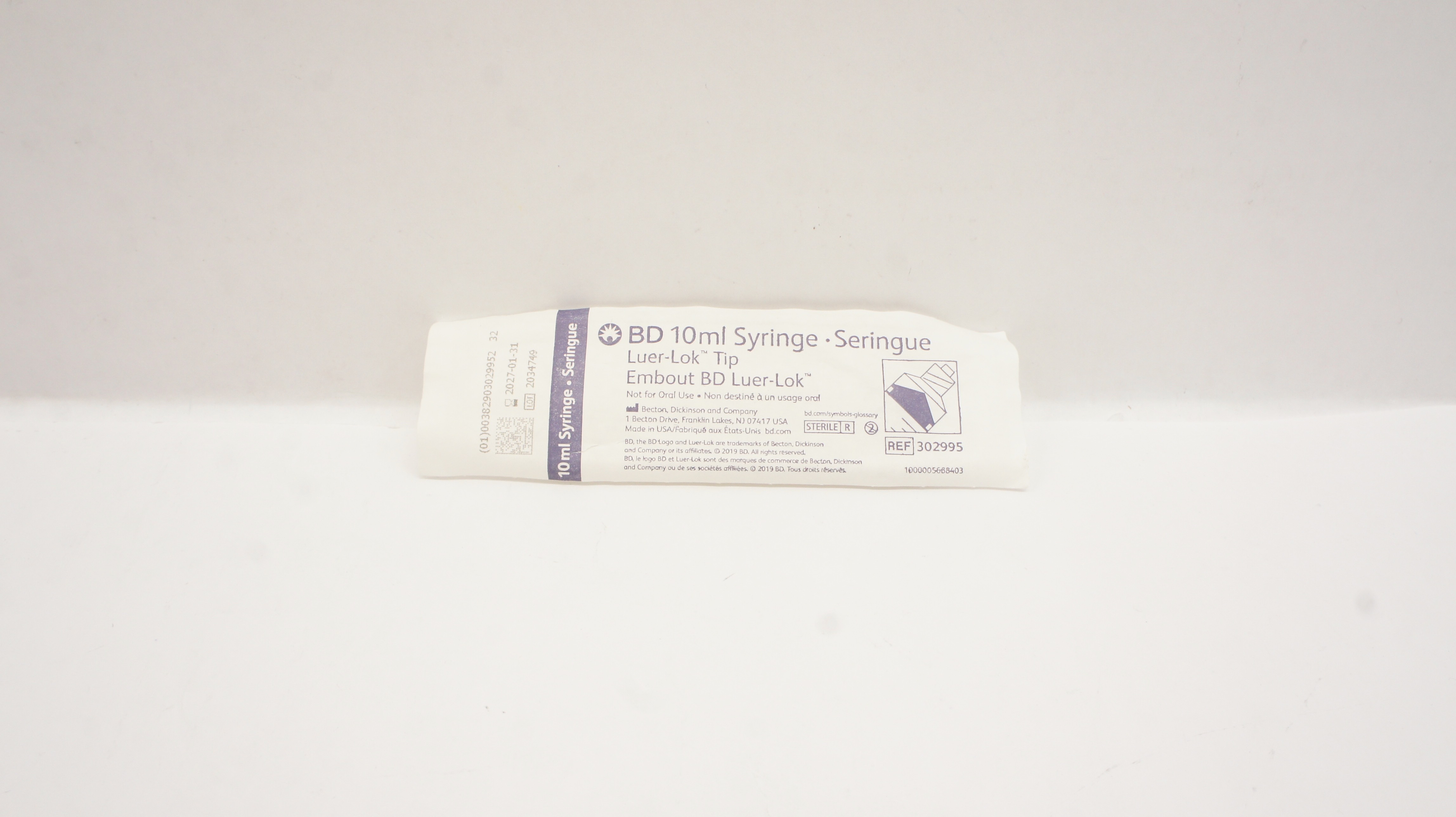 BD 302995 Luer-Lok TIp, Syringe 10ml