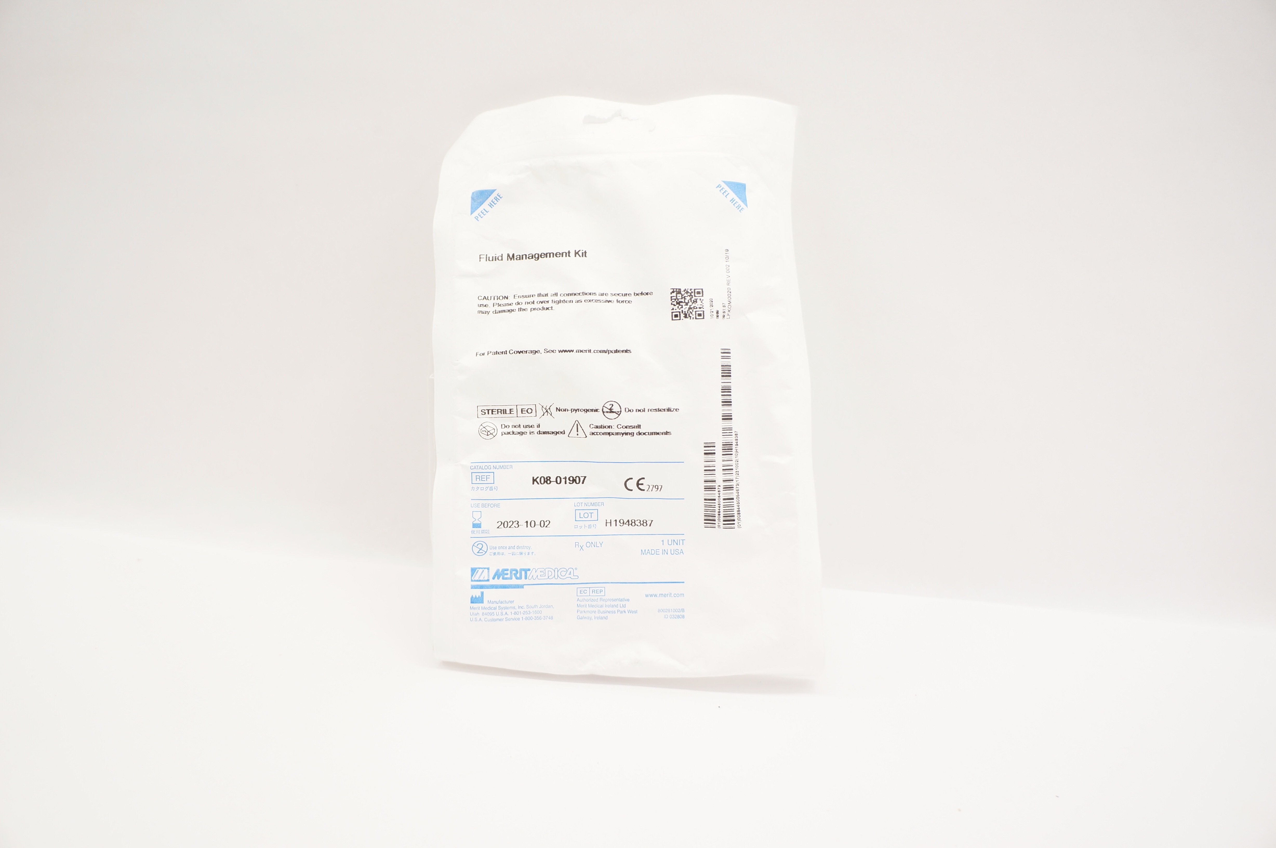 Merit Medical K08-01907 Fluid Management Kit