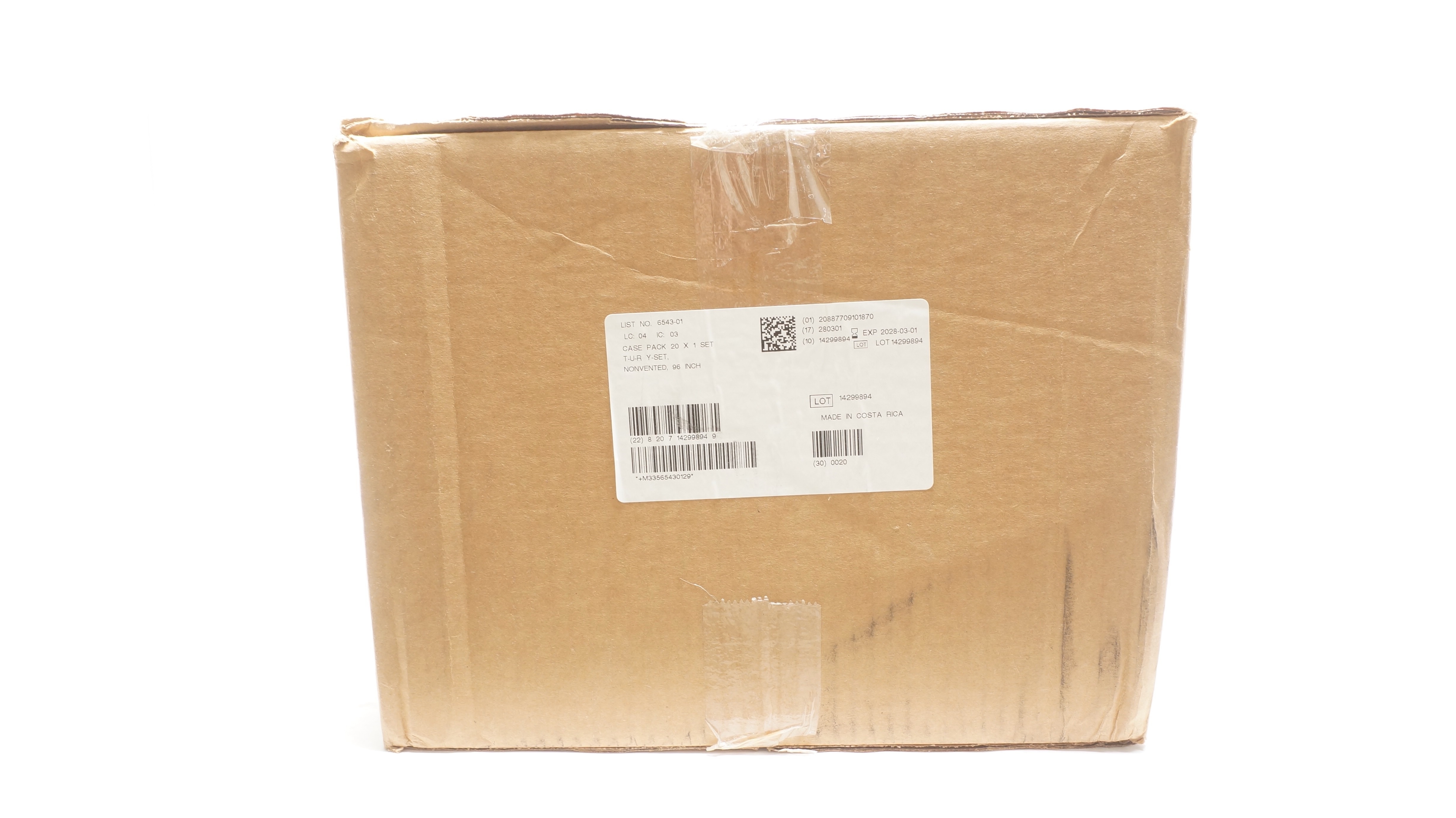ICU Medical 6543-01 T-U-R Y-Set Nonvented Set 96inch - Case of 20