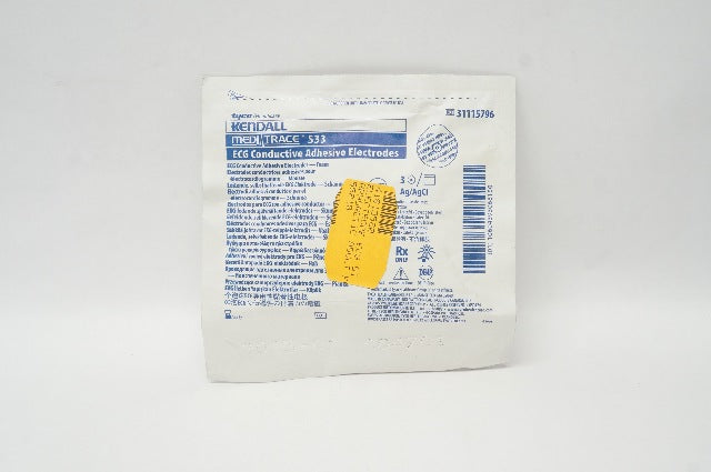 Tyco 31115796 Kendall Foam ECG Conductive Adhesive Electrodes (x) - Pack of 3