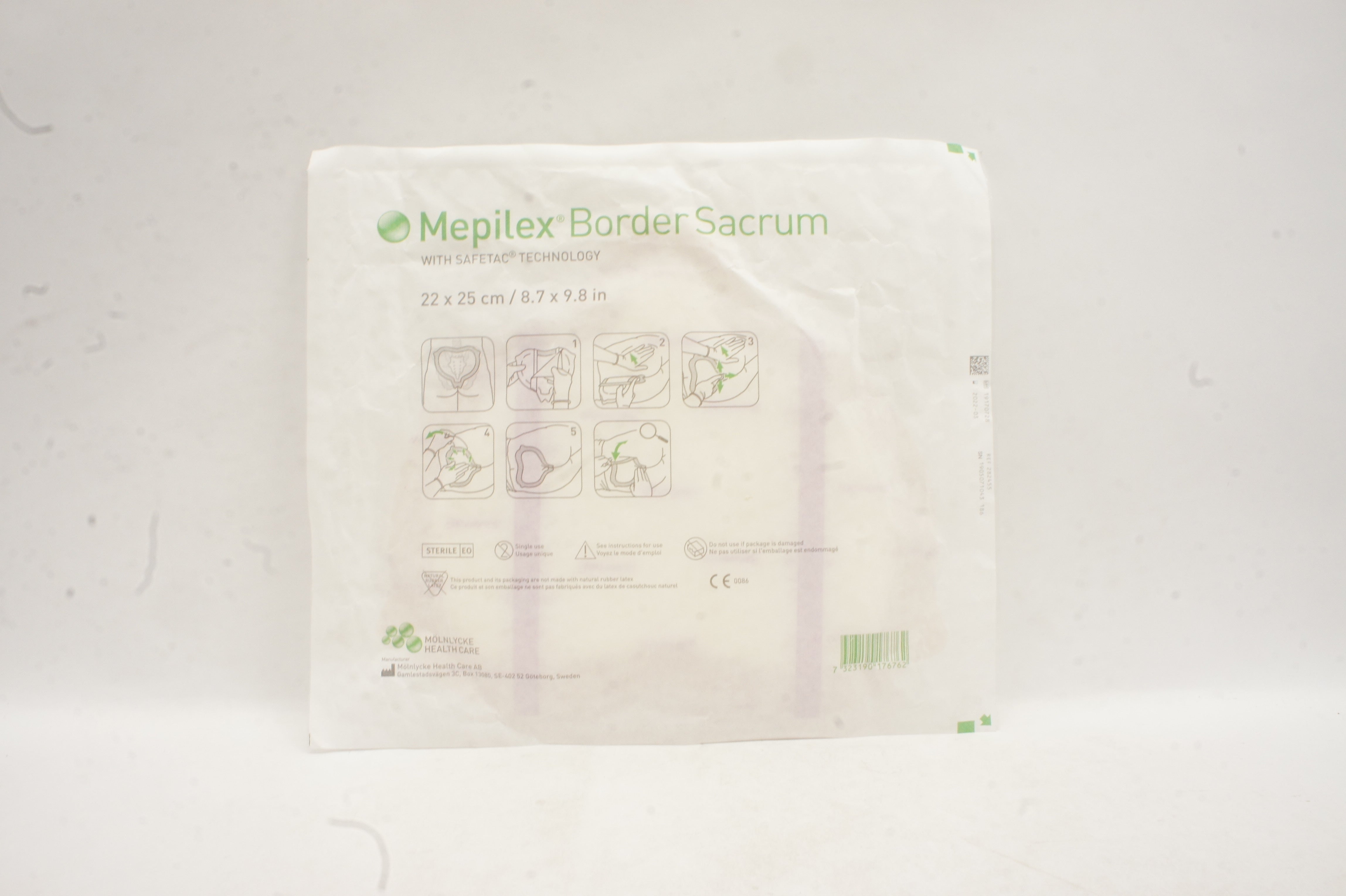 Mölnlycke 282455 Mepilex Border Sacrum Multi-layer Dressing 22 x 25cm (x)