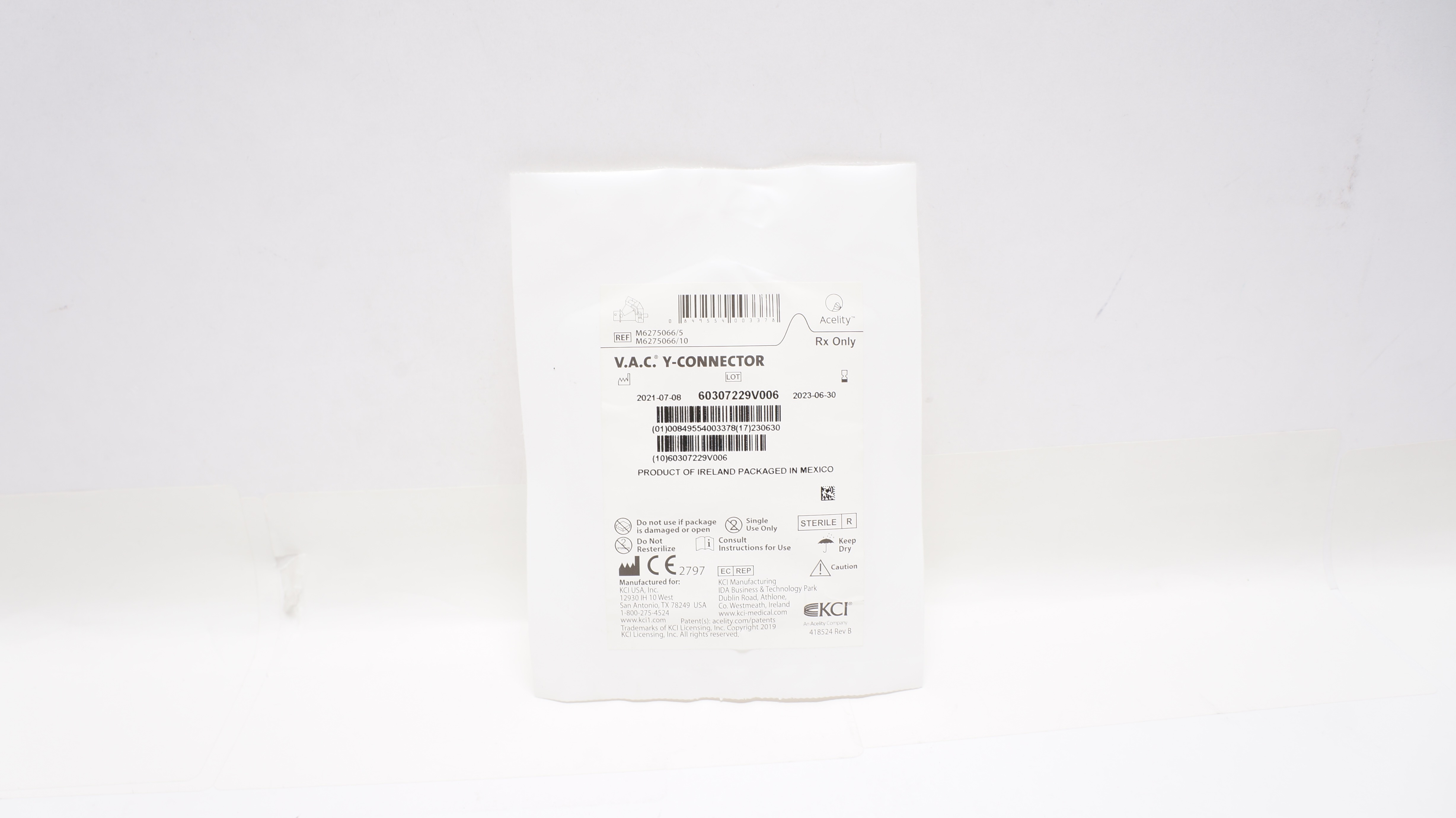 KCI M6275066/5 Acelity V.A.C. Y-Connector (x)