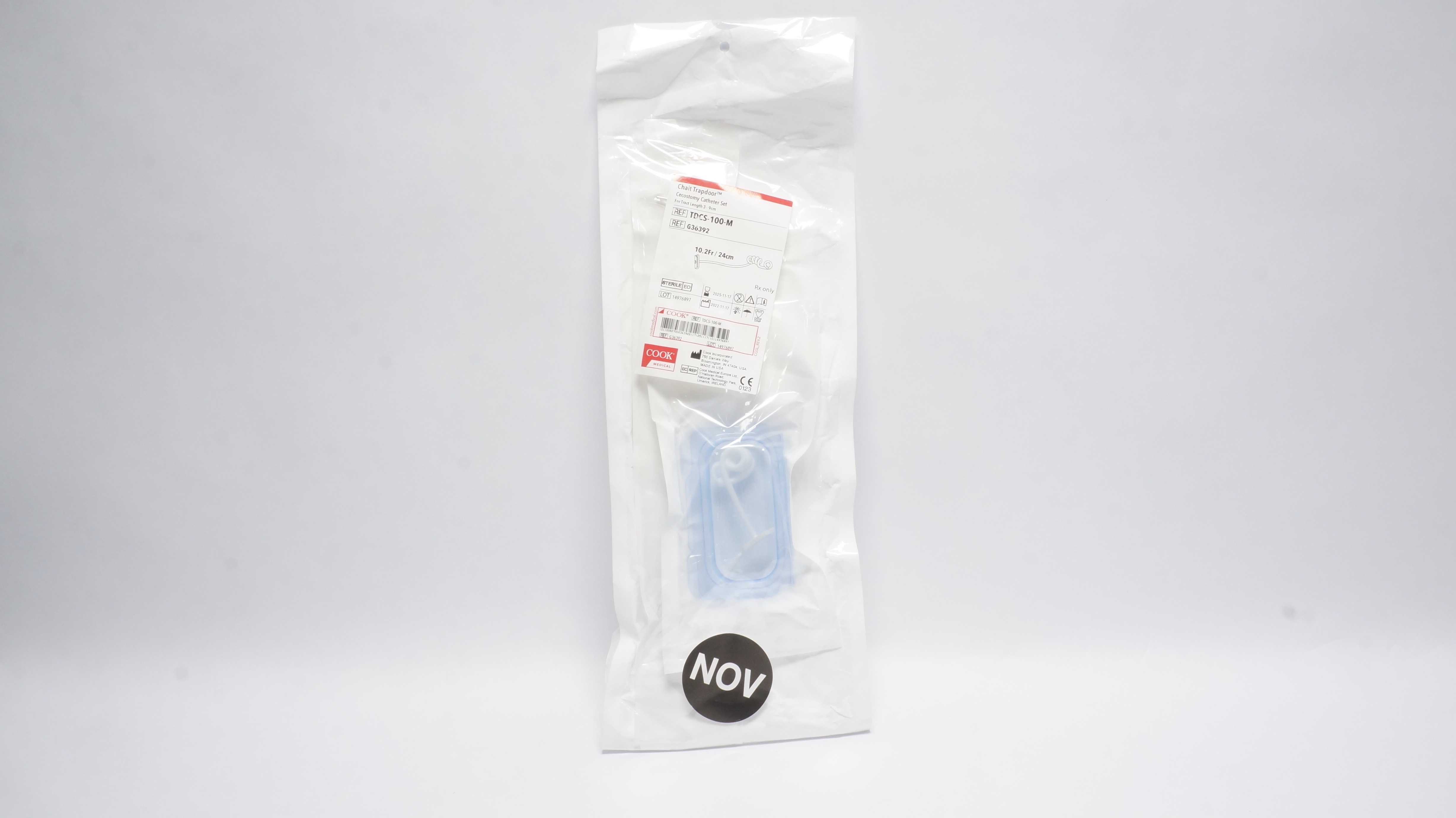 Cook Medical G36392 Chait Trapdoor Cecostomy Cath. Set 10.2Fr/24cm (x)
