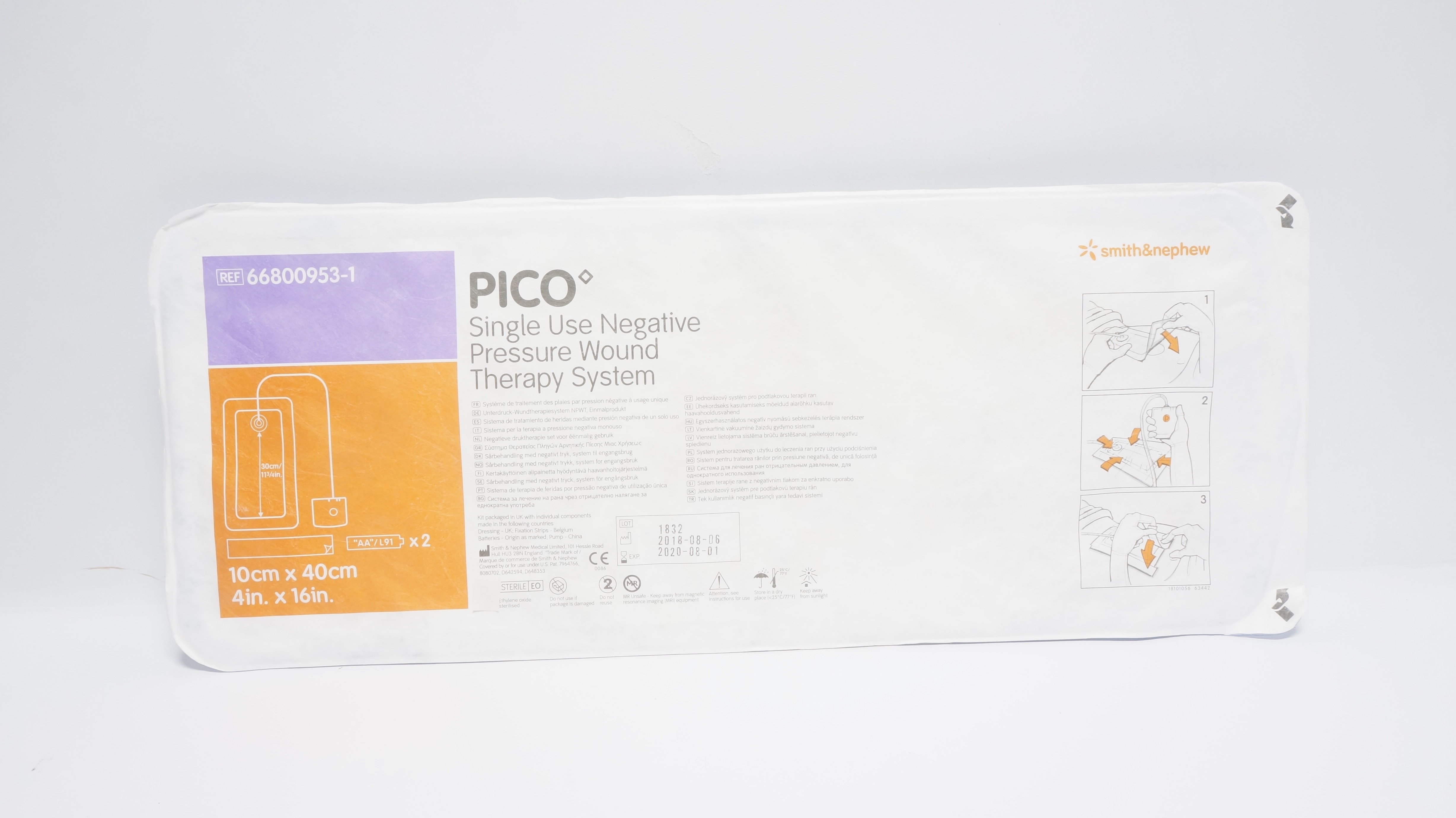 Smith&Nephew 66800953-1 Pico Negative Pressure Wound Therapy System 4in.x16in(x)