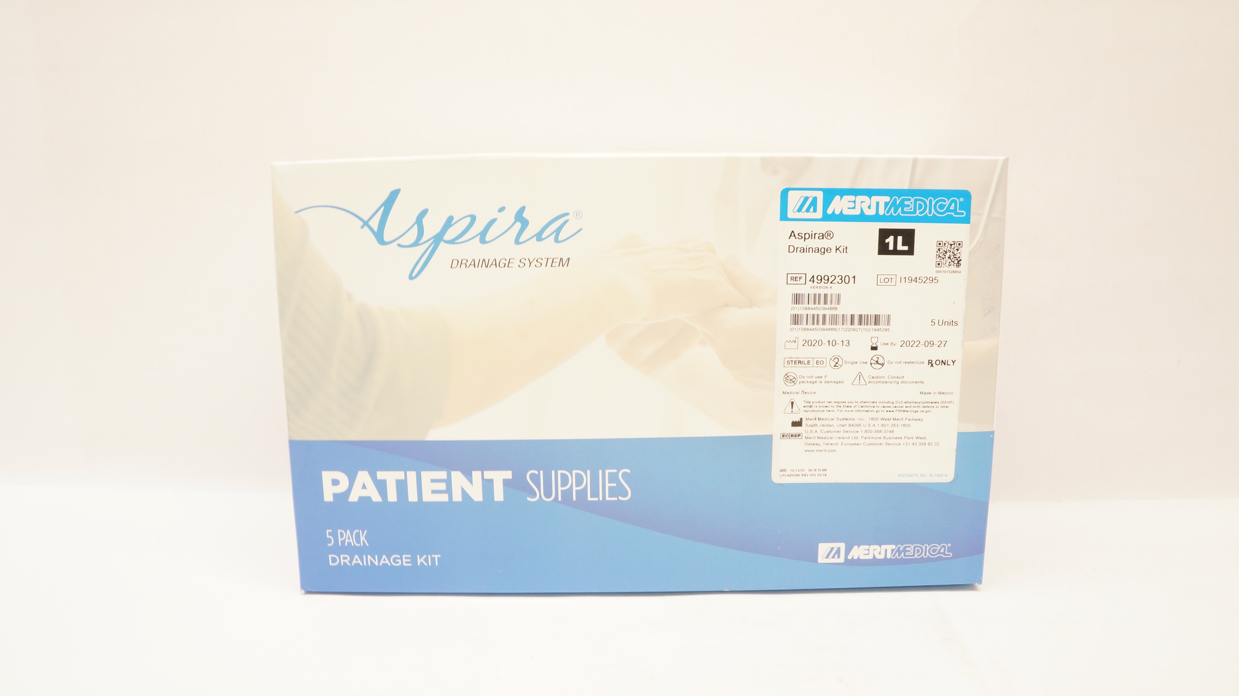 Merit Medical 4992301 Aspira Drainage Kit 1L (x) - Box of 5