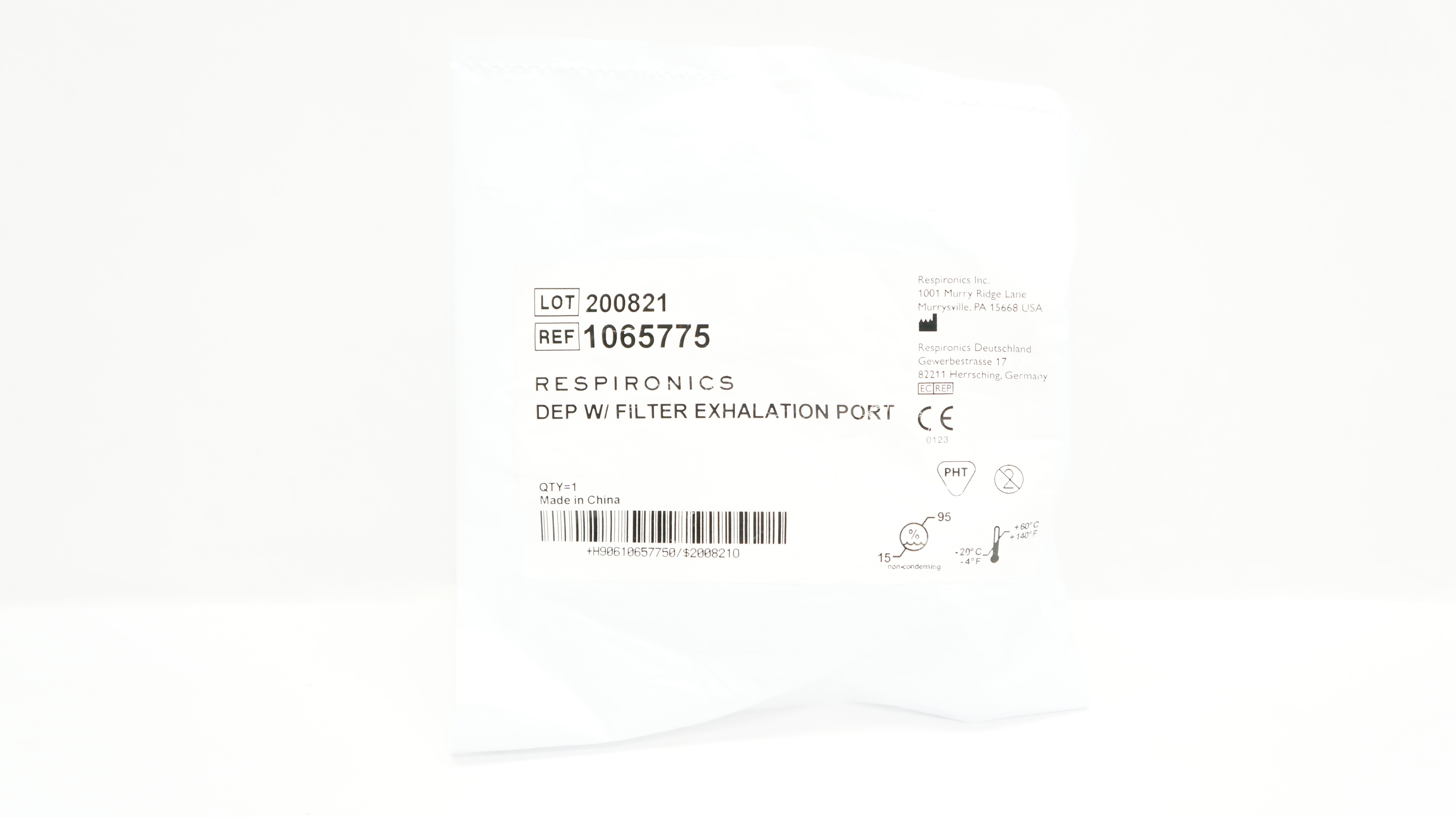 Respironics 1065775 Dep W/ Filter Exhalation Port