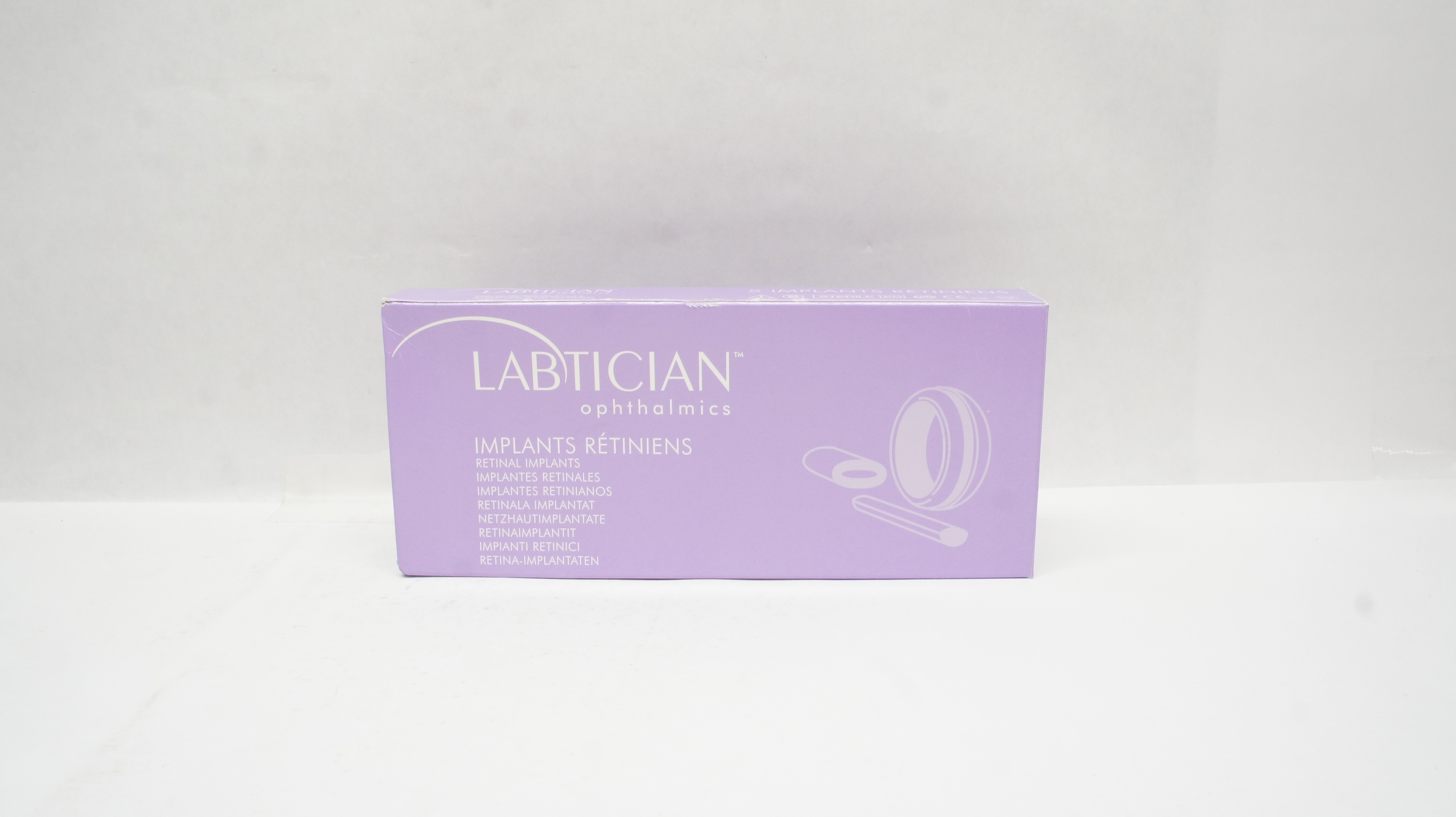 Labticain Ophthalmics S 1985-5 Retinal Implants Silicone Sponge Scholda-Box of 4