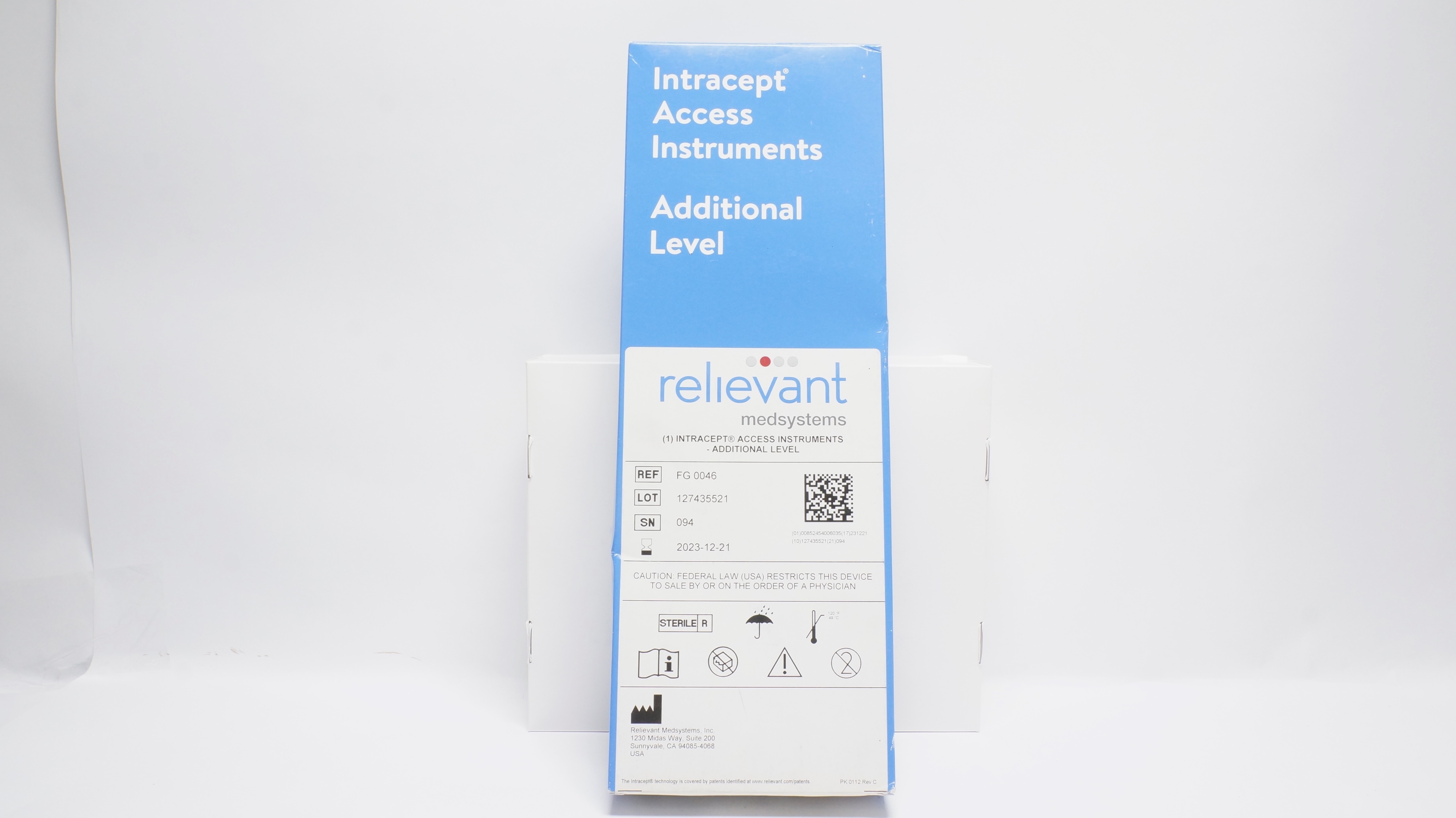 Relievant Medsystems FG0046 Intercept Access Instruments , Additional Level (x)