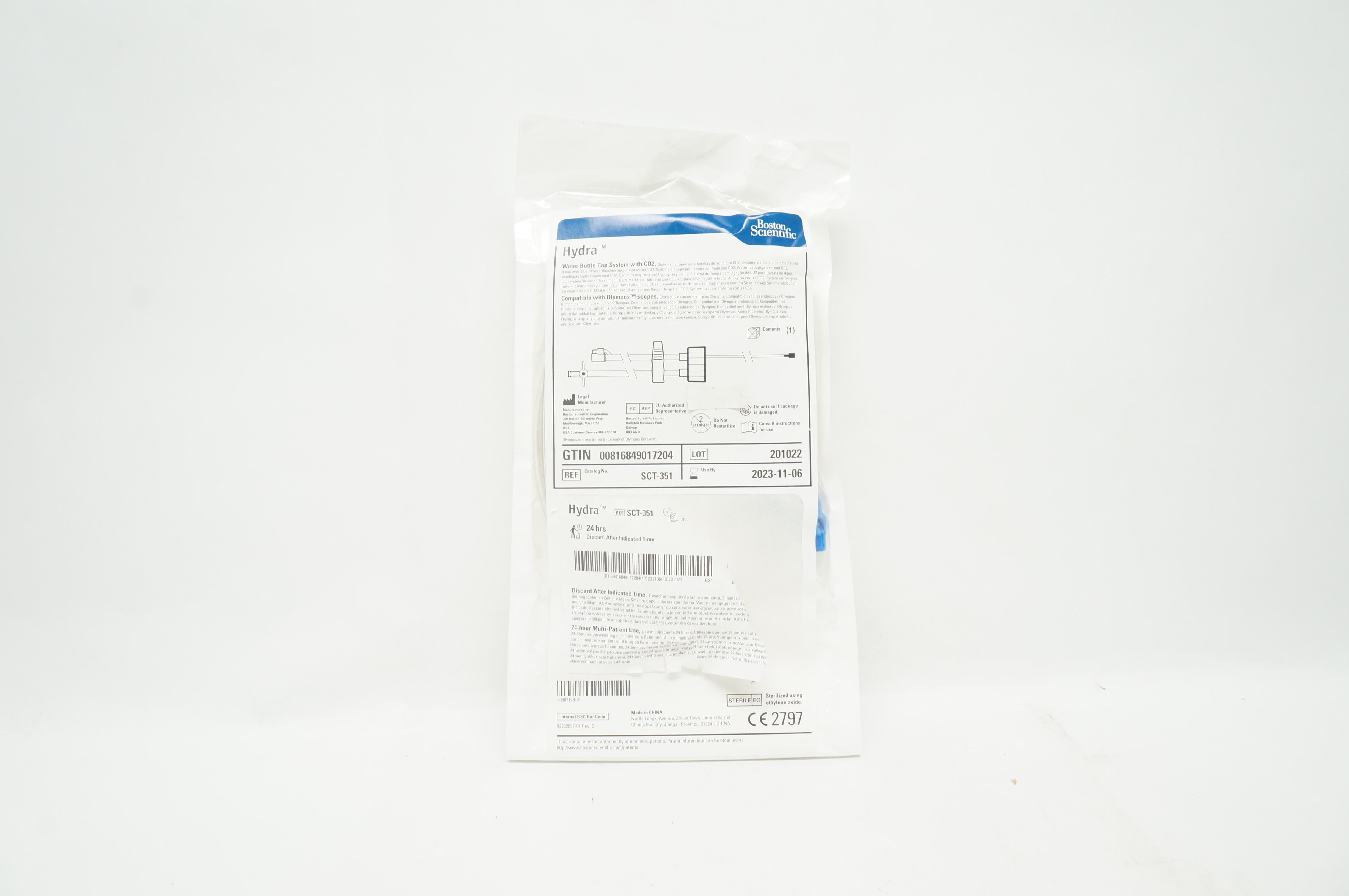 Boston Scientific SCT-351 Hydra Water Bottle Cap With CO2