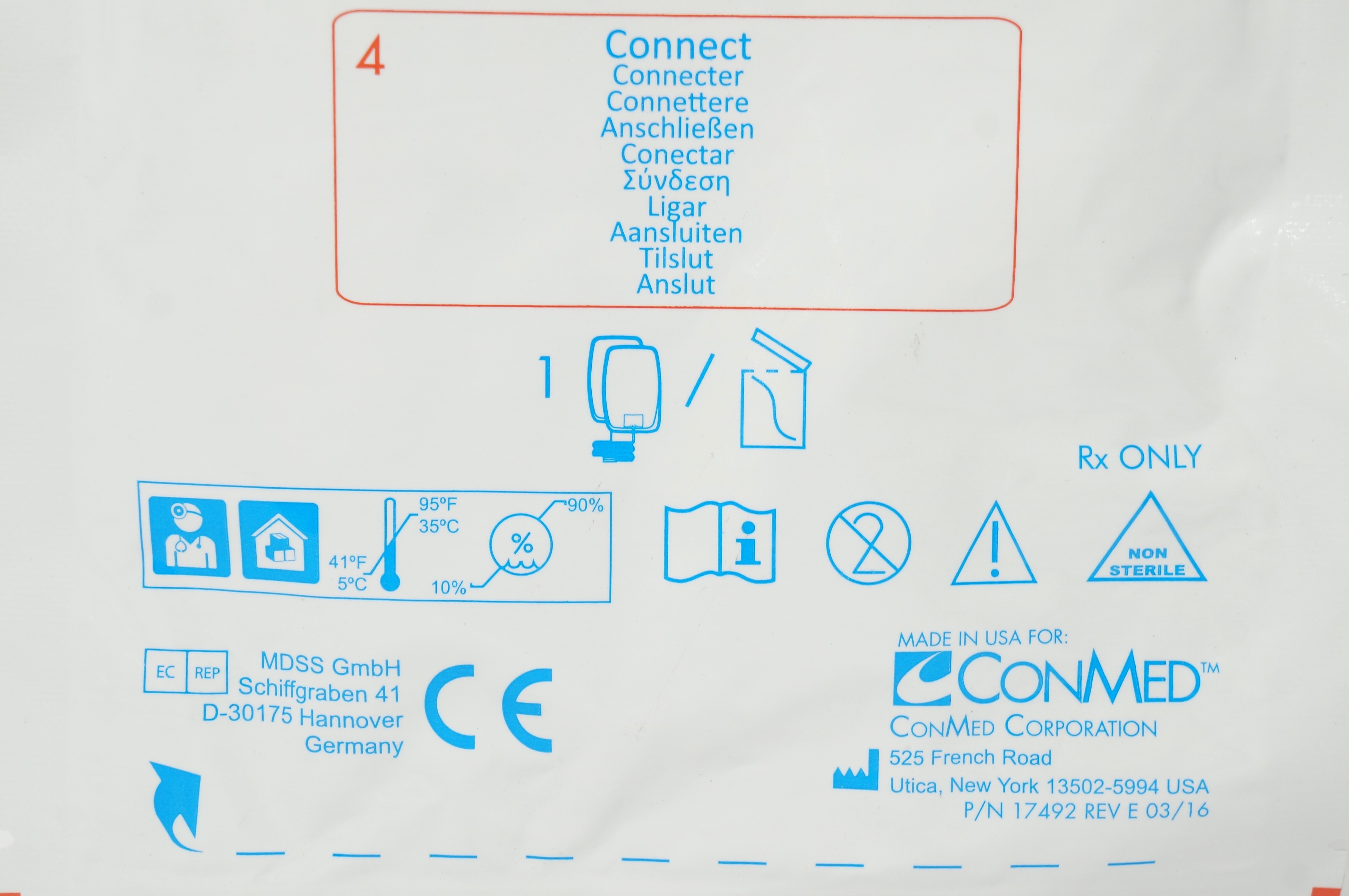 ConMed 2001Z-C PadPro Radiotransparent Electrode Adult (x)