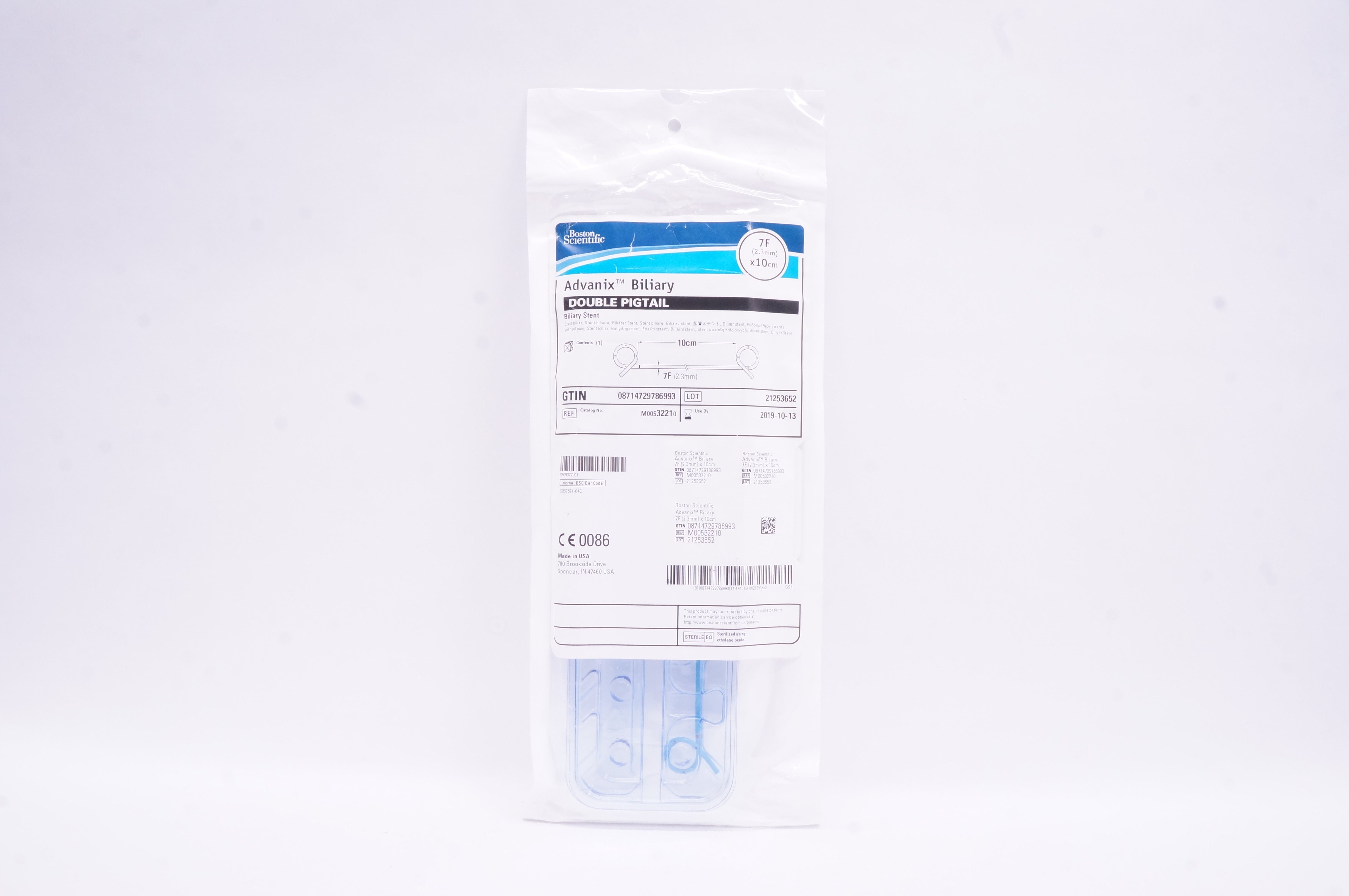 Boston Scientific 3221 Advanix Biliary Stent 7F x 10cm (x)
