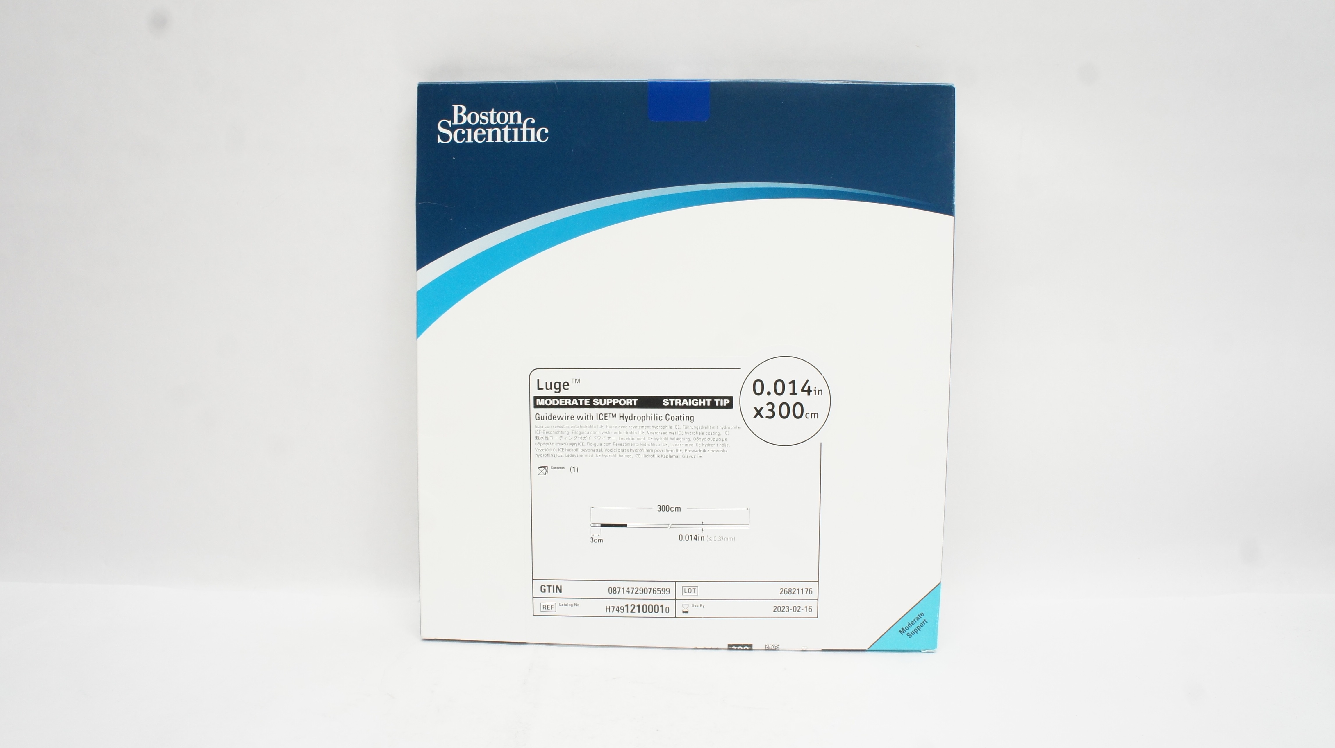 Boston Scientific 1210001 Guidewire w/Hydrophilic Coating 0.014inch x 300cm (x)