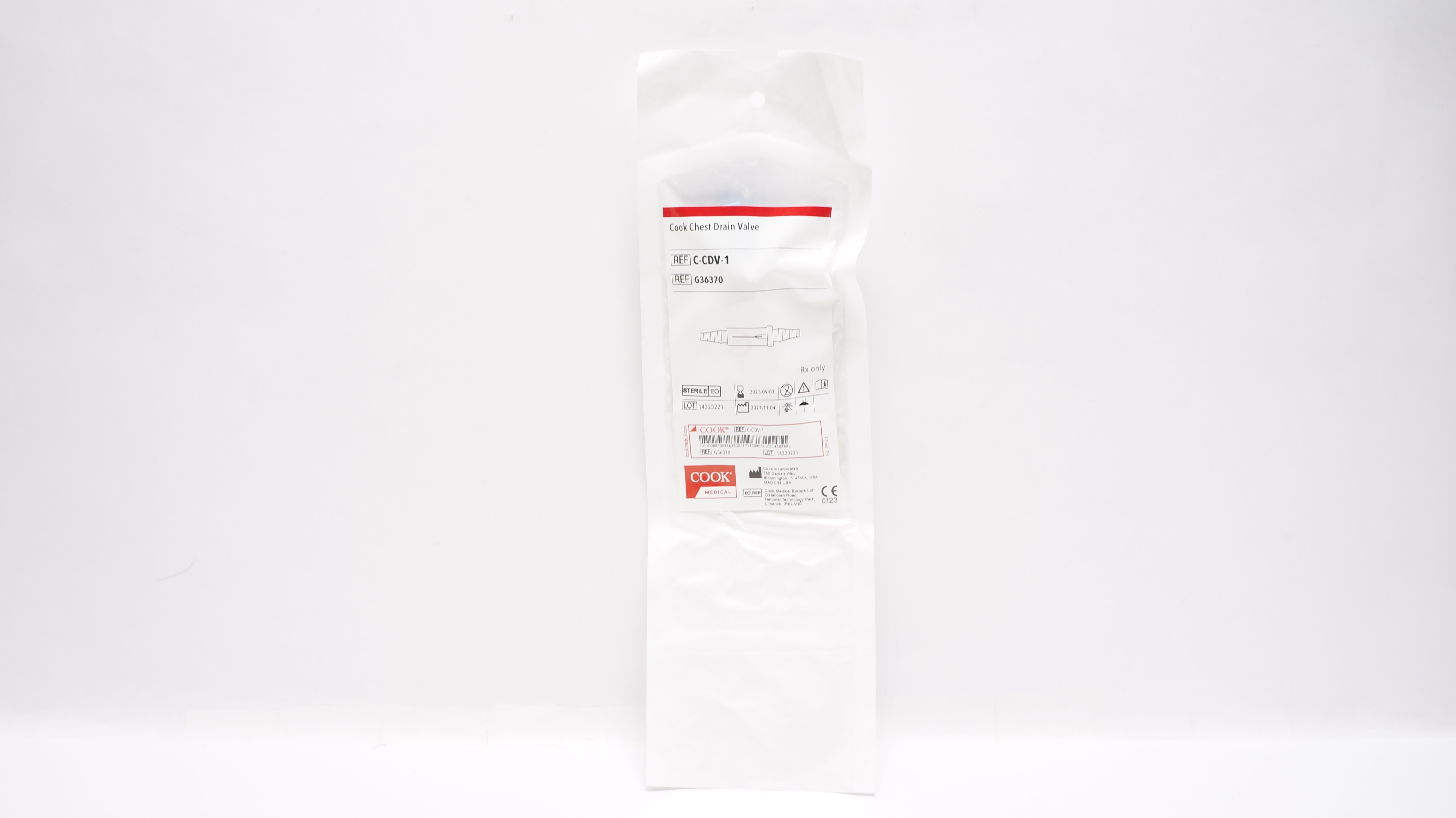 Cook Medical G36370 Cook Chest Drain Valve (x)