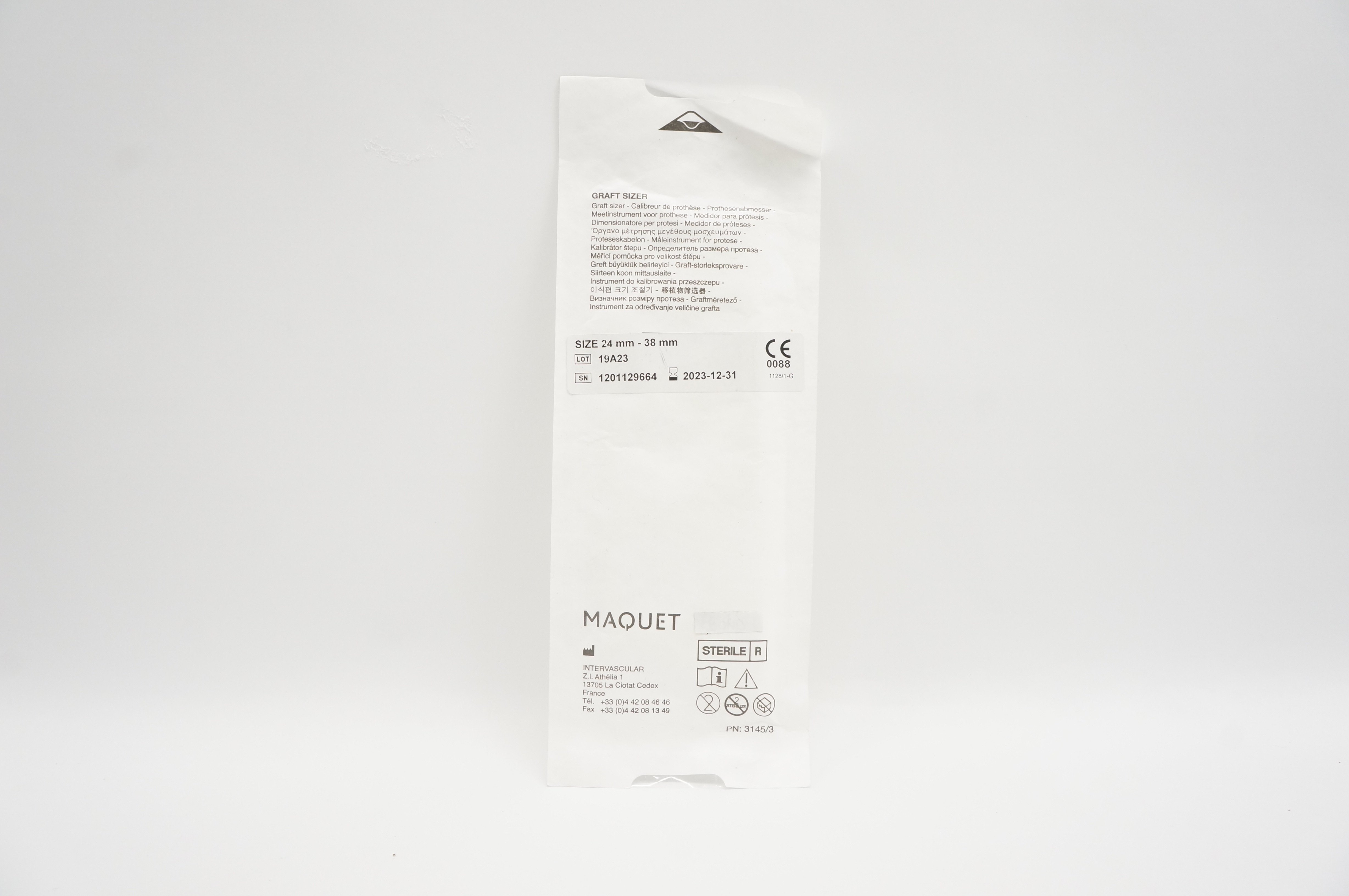 Maquet Graft Sizer 24mm - 38mm
