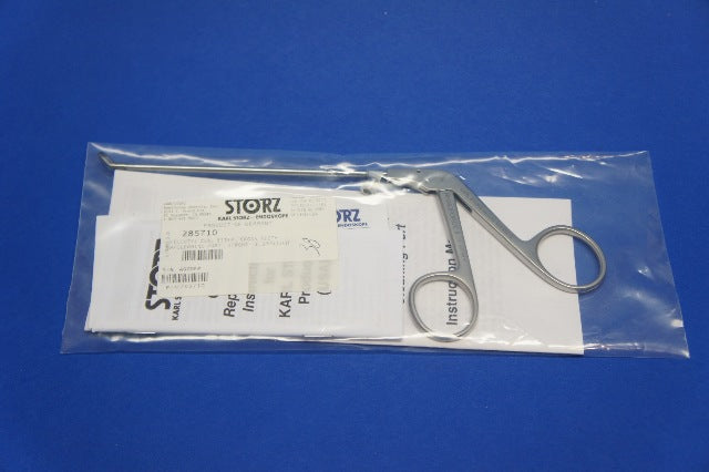 Karl Storz 28571O Silcut 1 Oval Biter, Cross Teeth W/Cleaning Port, Straight