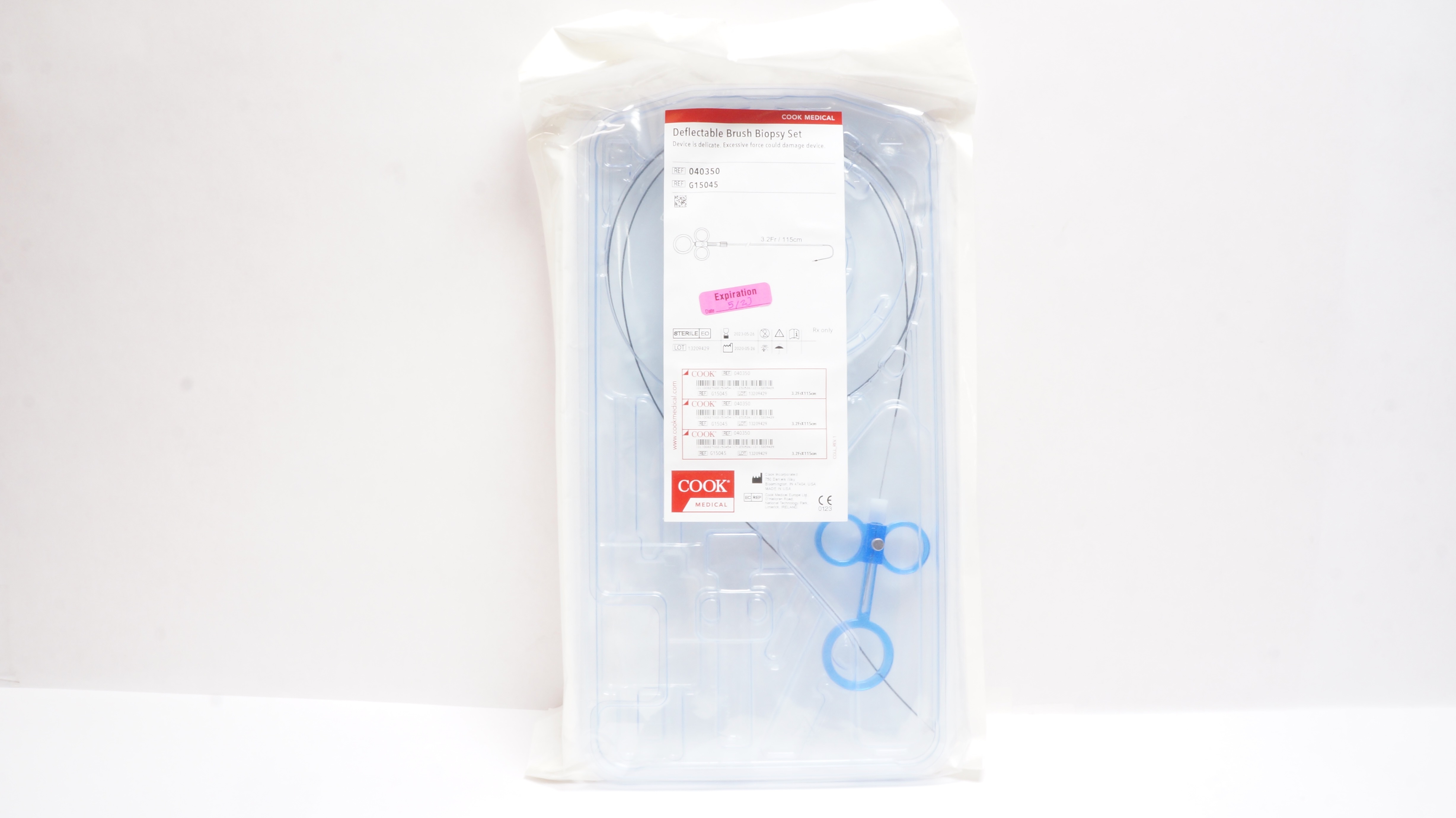 Cook Medical G15045 Deflectable Brush Biopsy Set 3.2Fr x 115cm (x)