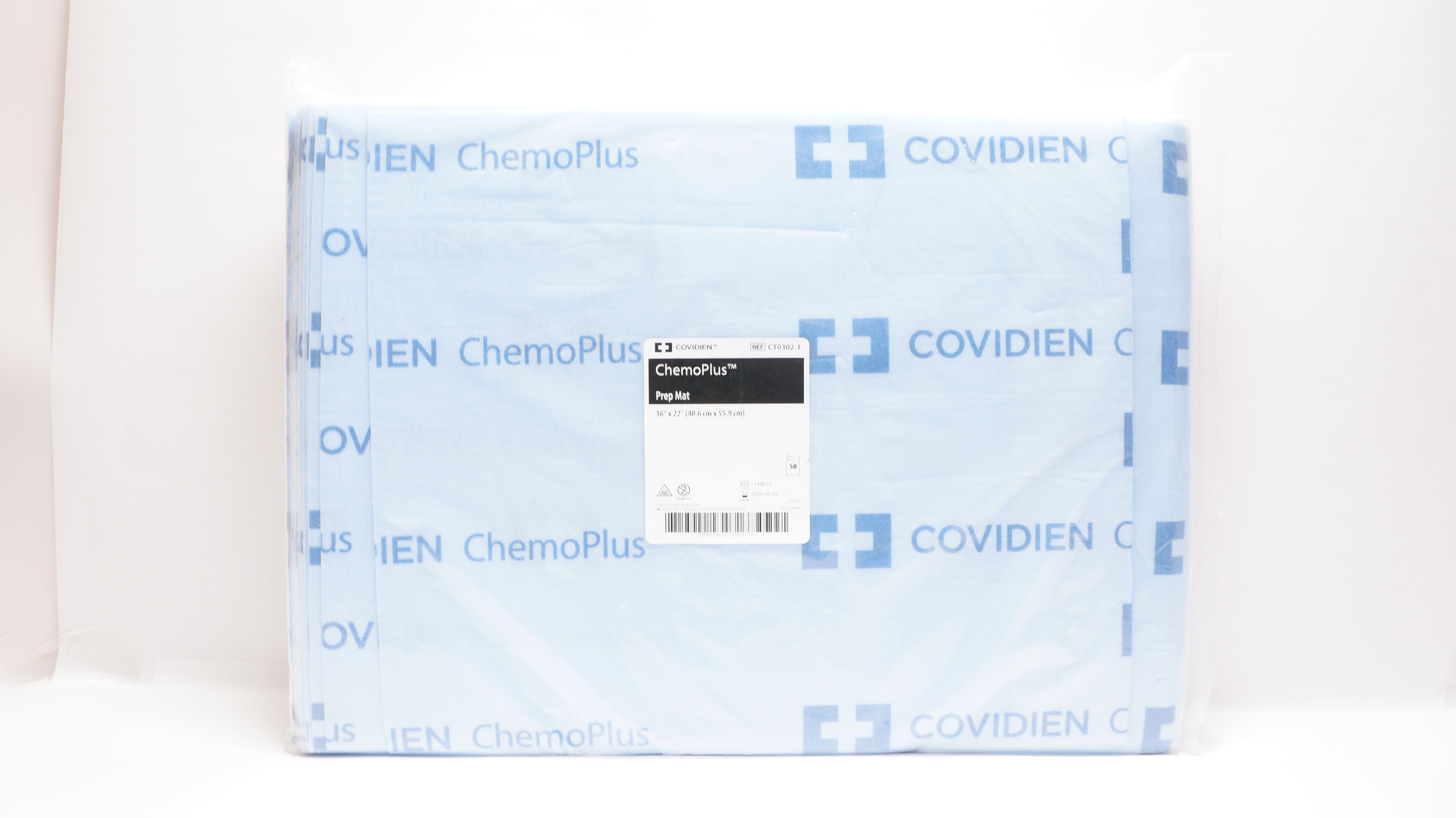 Covidien CT0302-1 ChemoPlus Prep Mat 16In x 22In - Pack of 50