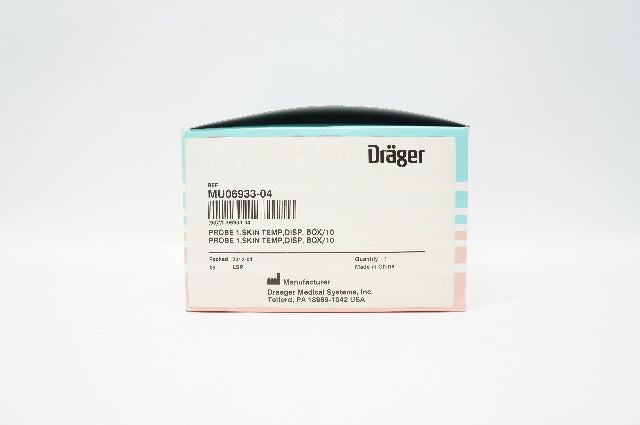 Draeger Medical MU06933-04 Probe 1, Skin Temp, Disp. - Box of 10