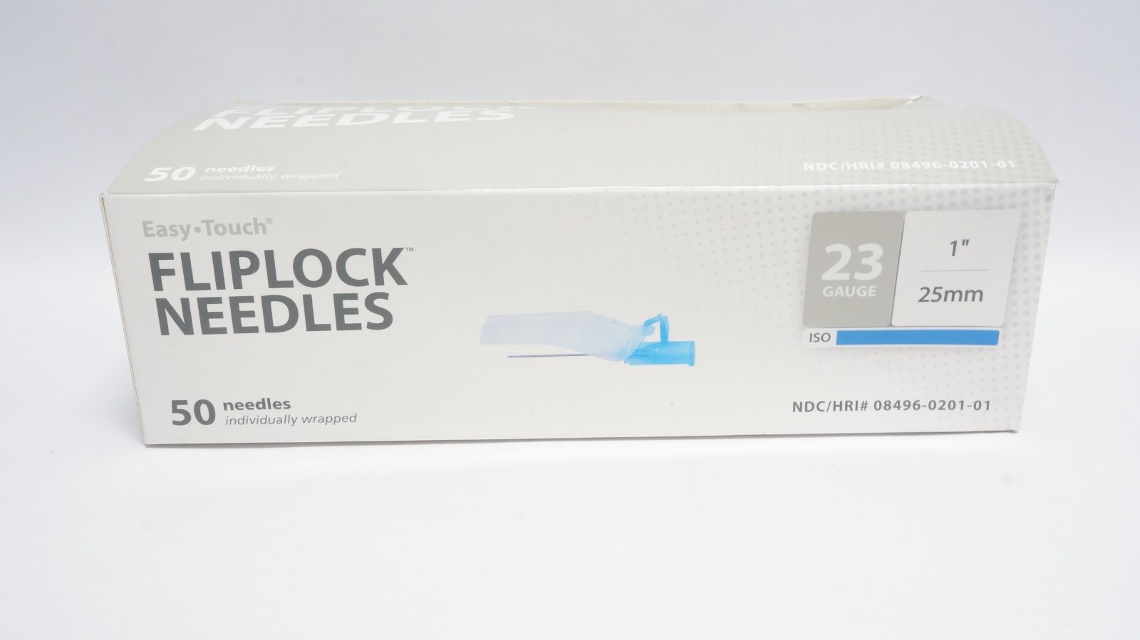 Easy-Touch 08496-0201-01 FlipLock Needles 23 Gauge 1" 50 Pack