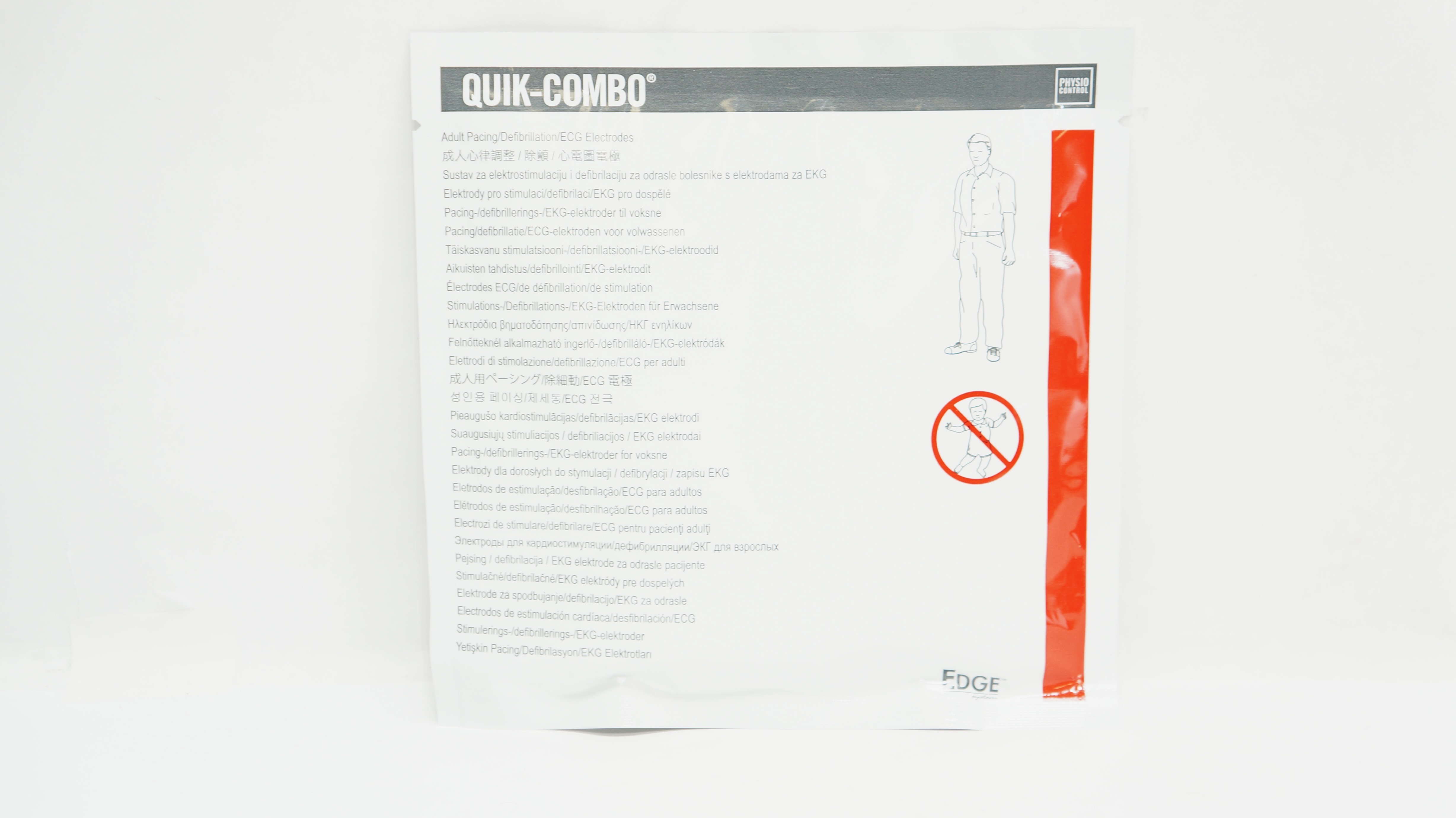Physio-Control 11996-000091 Quick-Combo Pacing/Defibrillation/ECG Electrodes